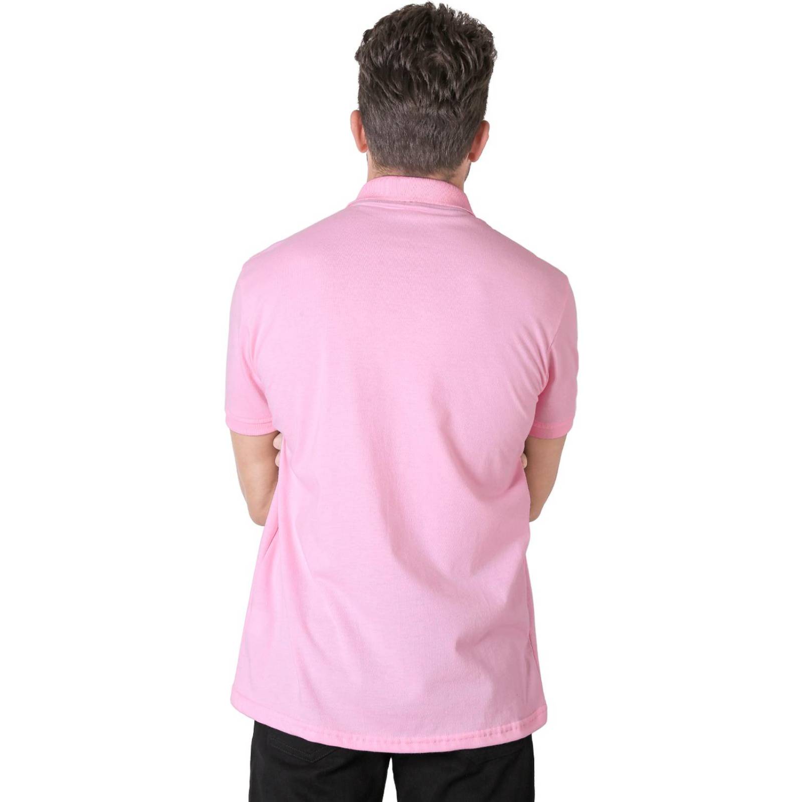 Playera Hombre Básico Polo Rosa Stfashion 61704611 