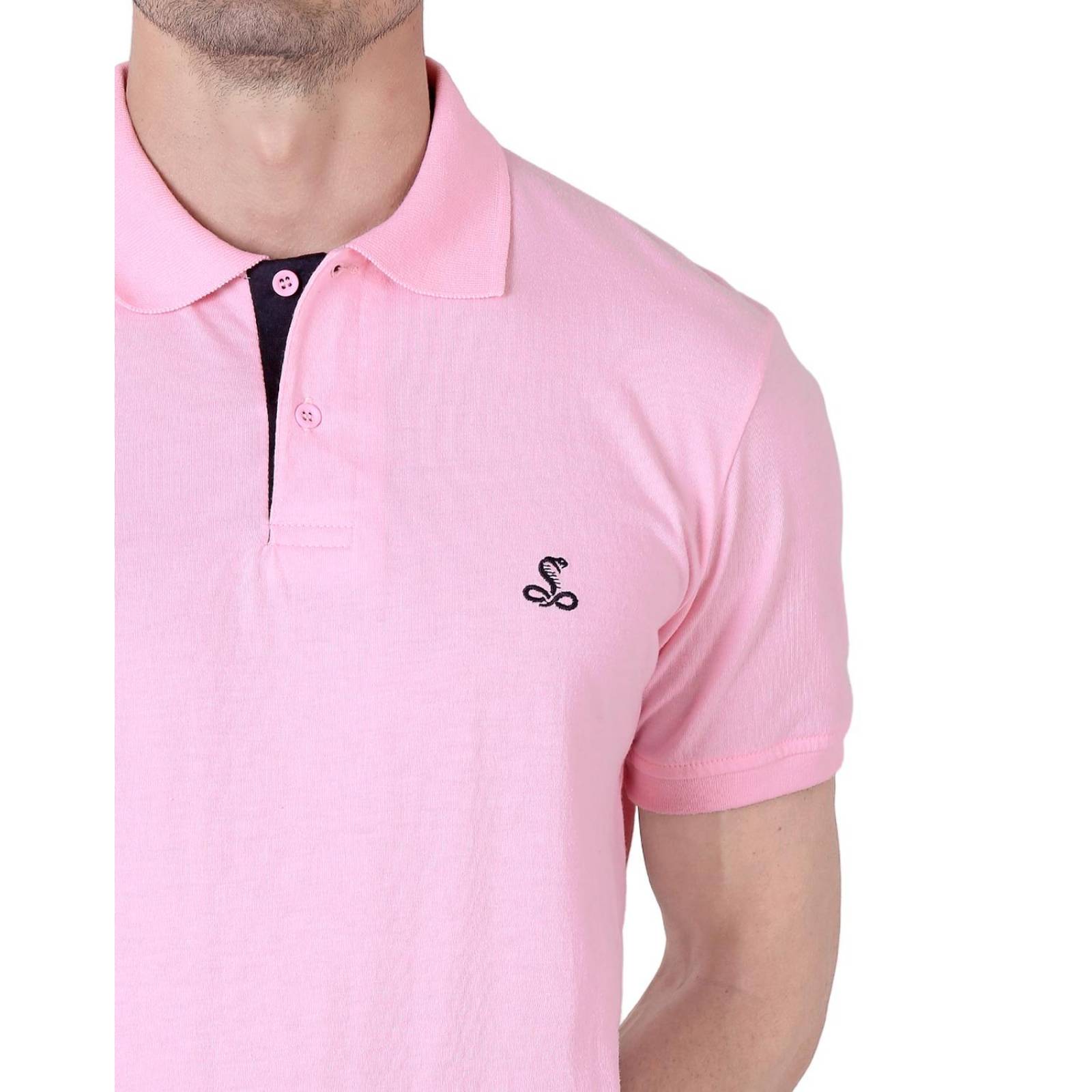 Playera polo best sale rosa hombre