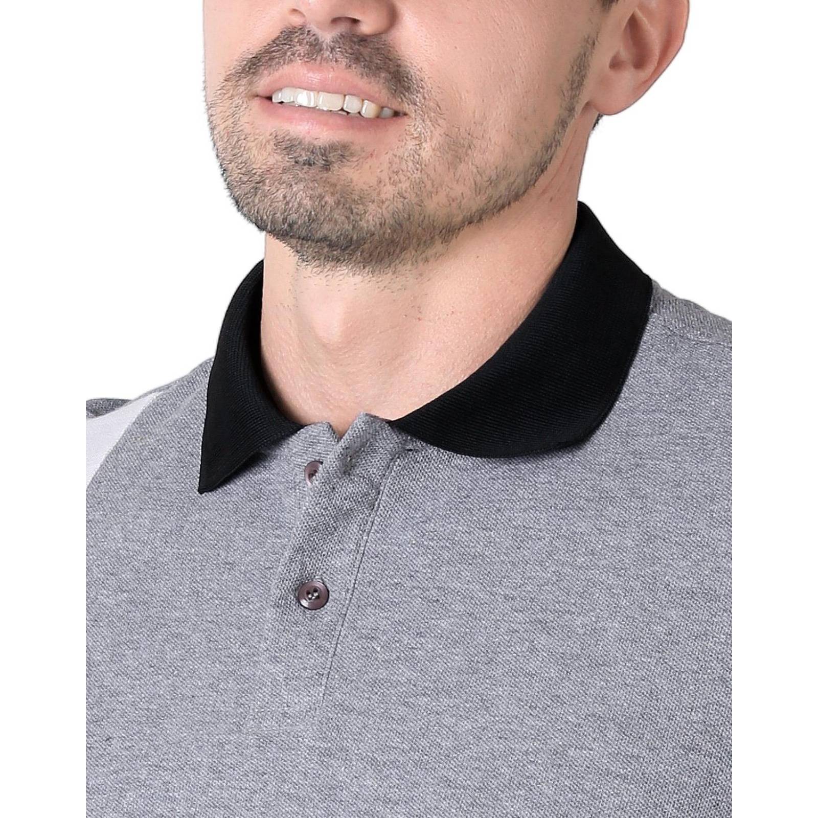 Playera Hombre Moda Polo Gris Stfashion 71604630