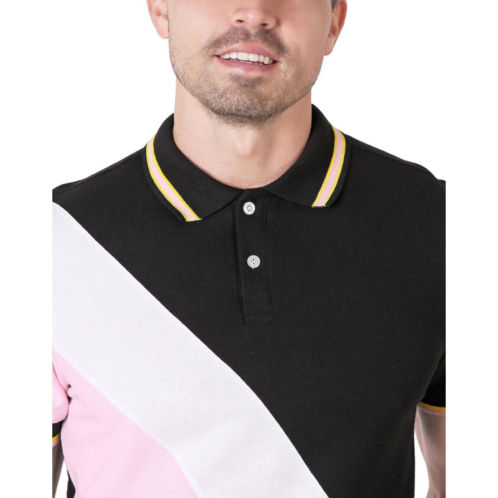 Playera Hombre Moda Polo Negro Stfashion 71604640 