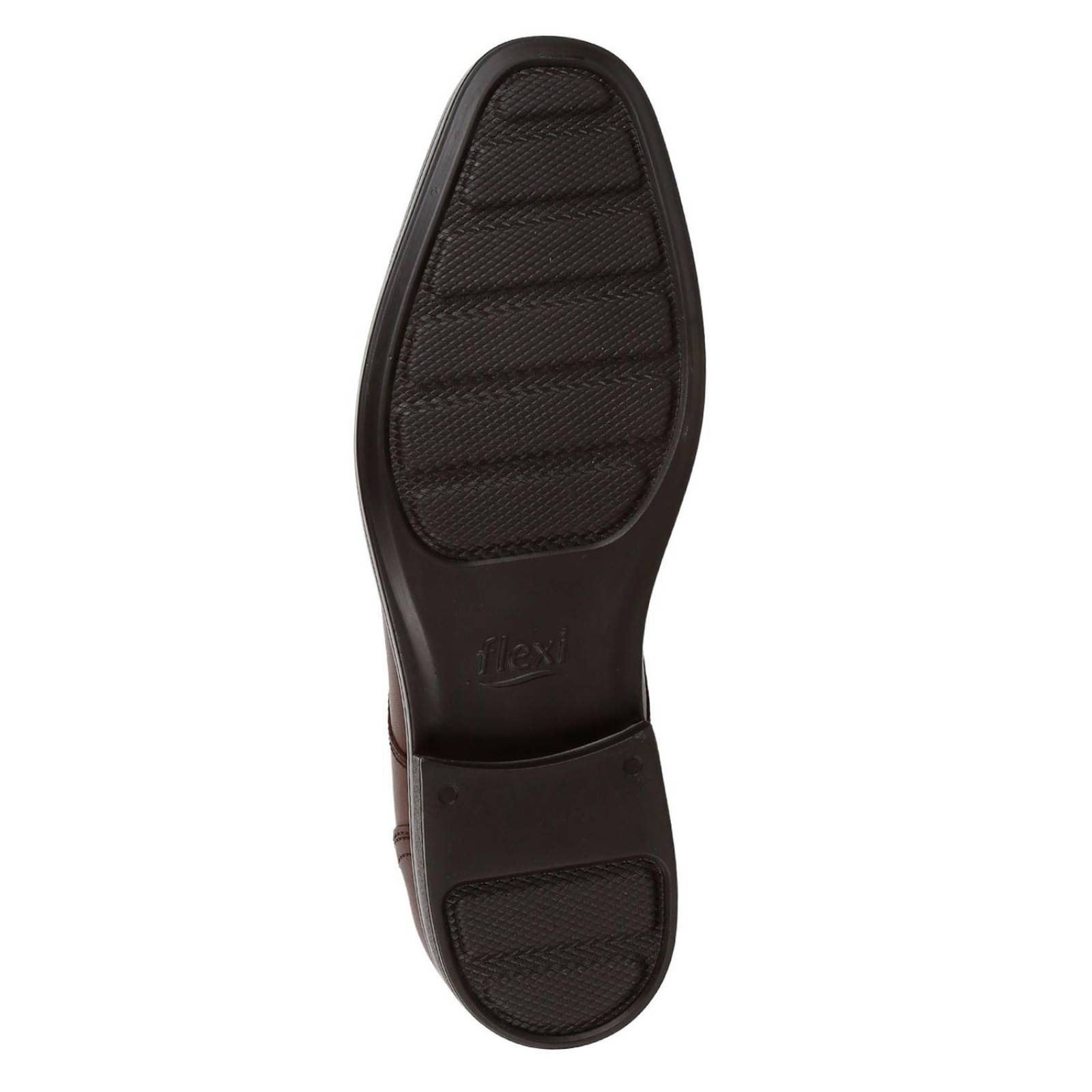 Zapato Hombre Oxford Vestir Oxford Café Piel Flexi 02503931