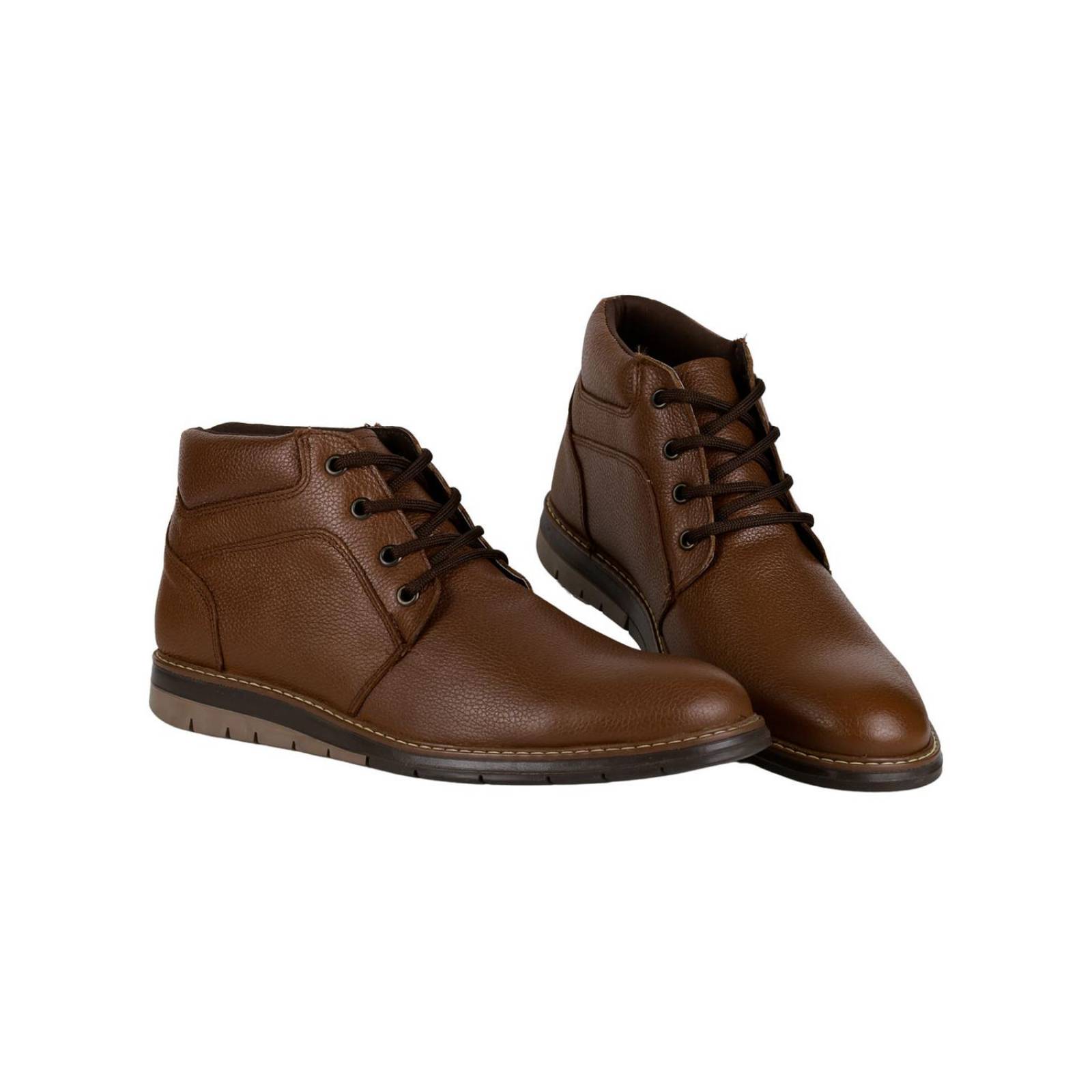 Botín Hombre Casual Café Piel Stfashion 21003908