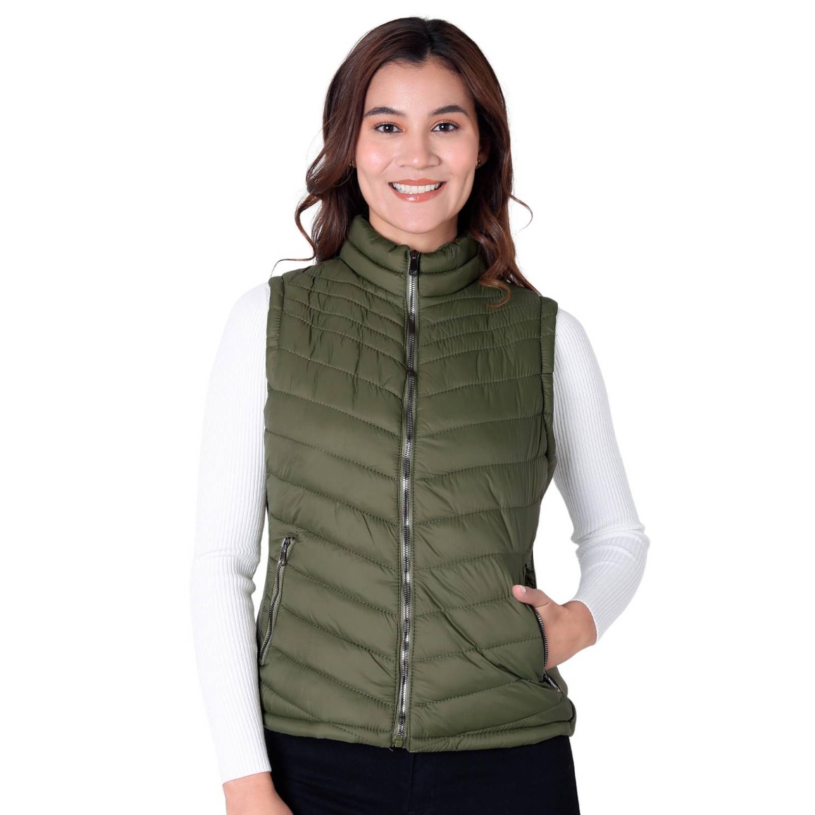 Chaleco Invernal Mujer Verde Giovanni Gali 50704858 