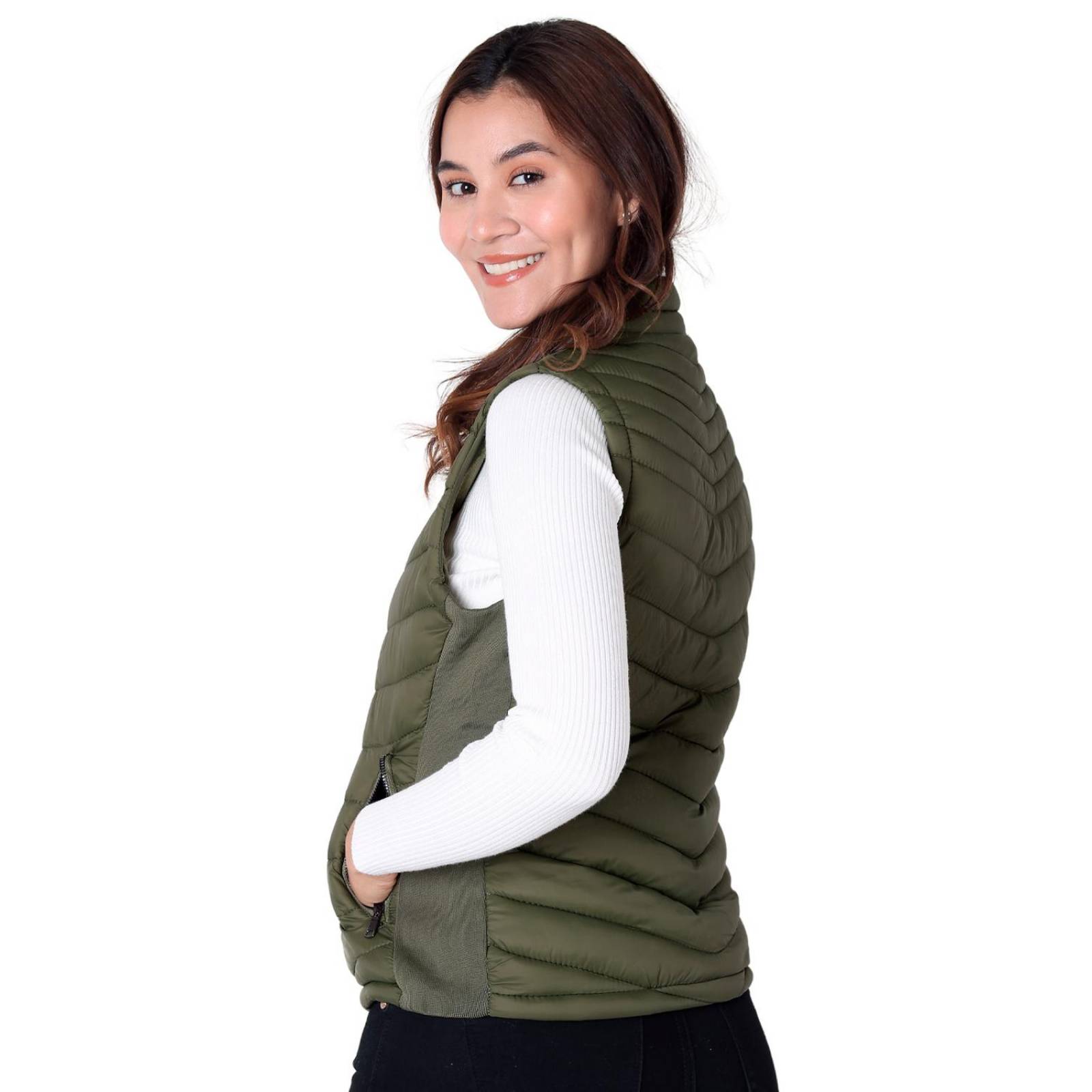 Chaleco Invernal Mujer Verde Giovanni Gali 50704858 