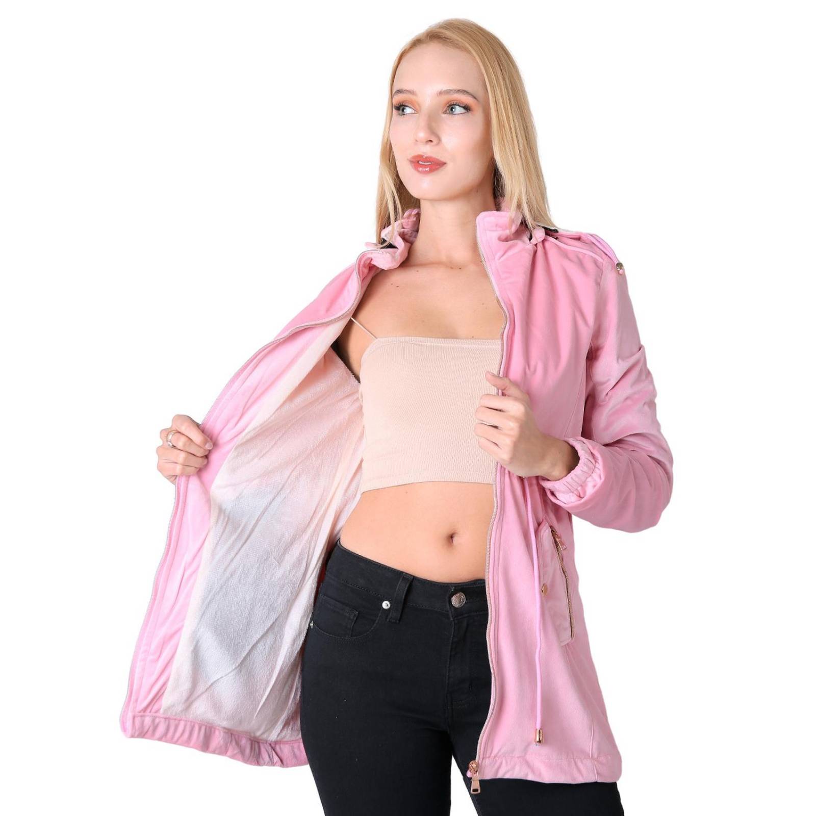Chamarra Mujer Rosa Roosevelt 50104889 