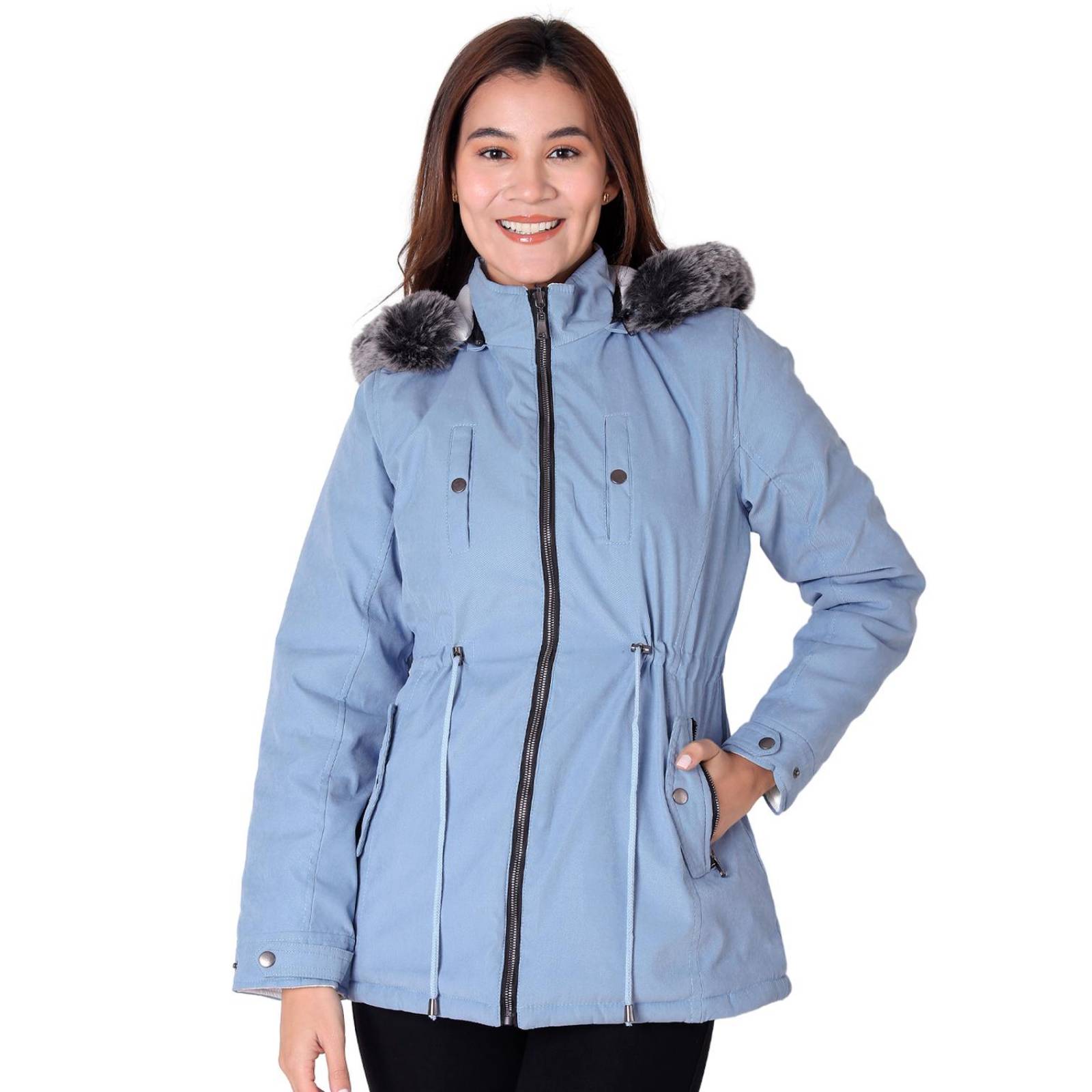 Chamarra Reversible Mujer Azul Roosevelt 50104871 