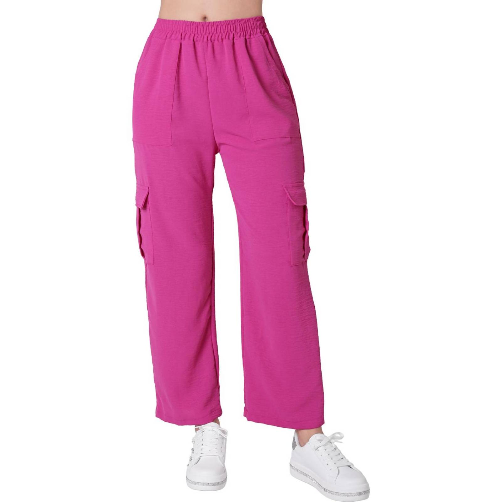 Pantalón Moda Cargo Mujer Rosa Stfashion 52404634 .