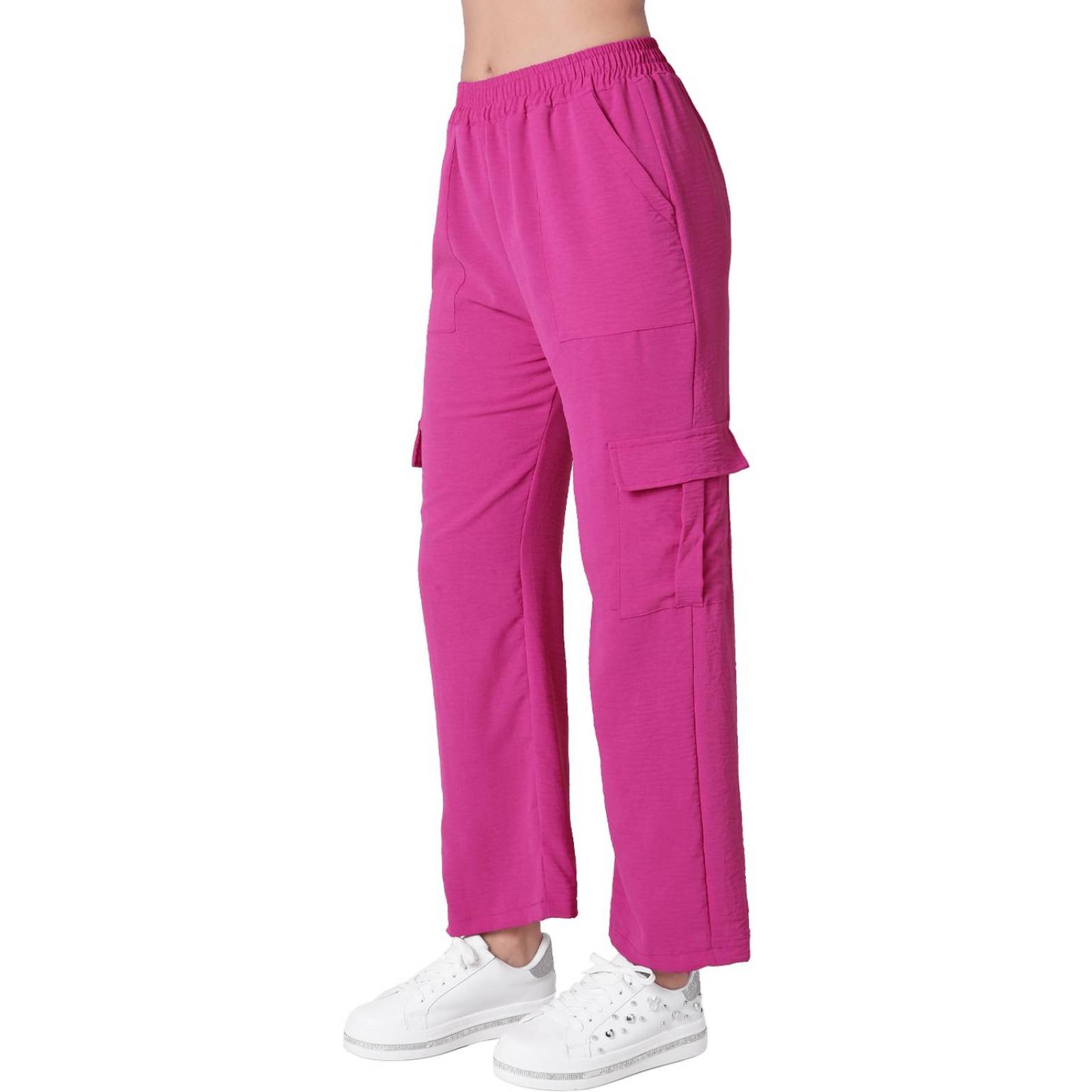 Pantalón Moda Cargo Mujer Rosa Stfashion 52404634 .