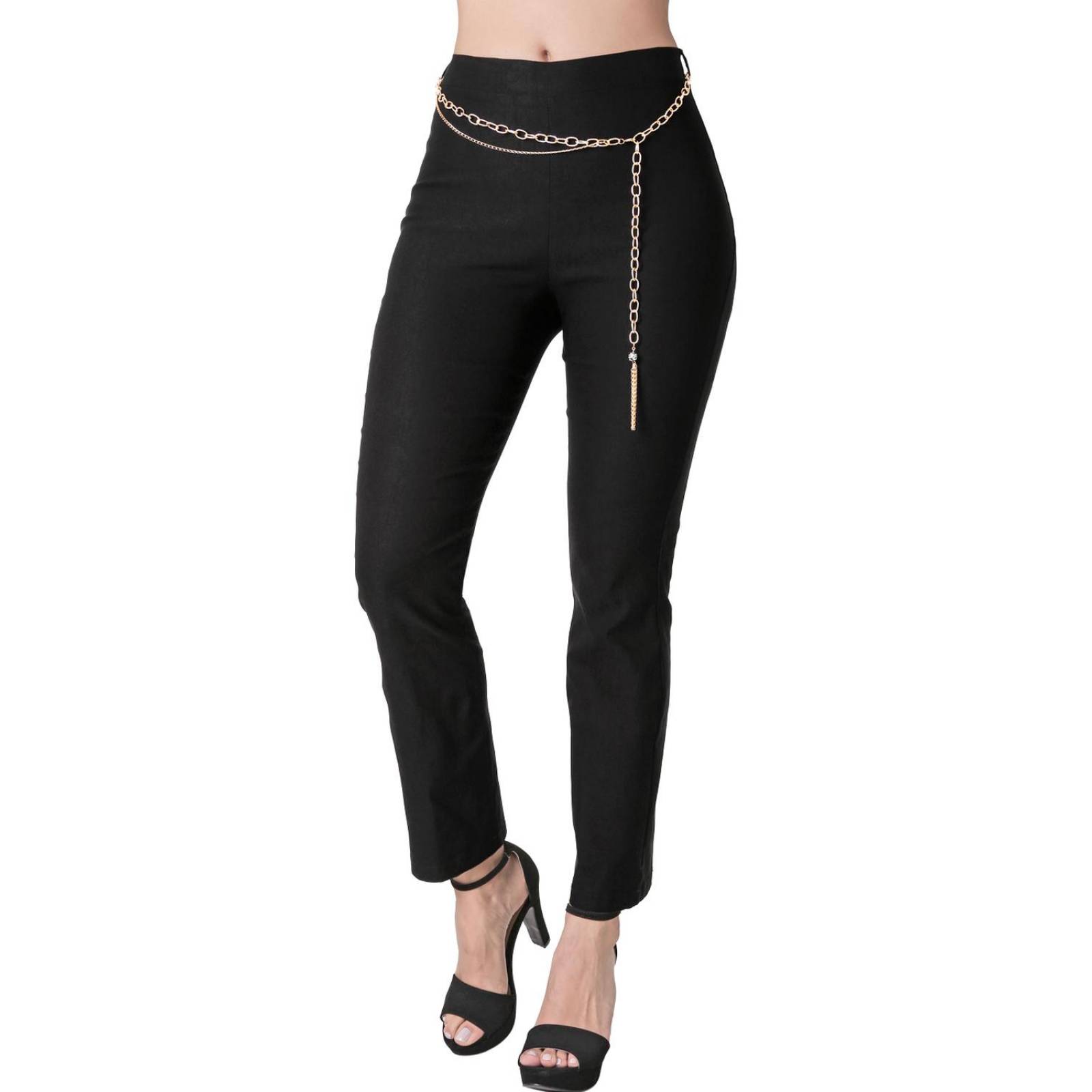 Pantalón Mujer Vestir Recto Negro Paloma 56404637 