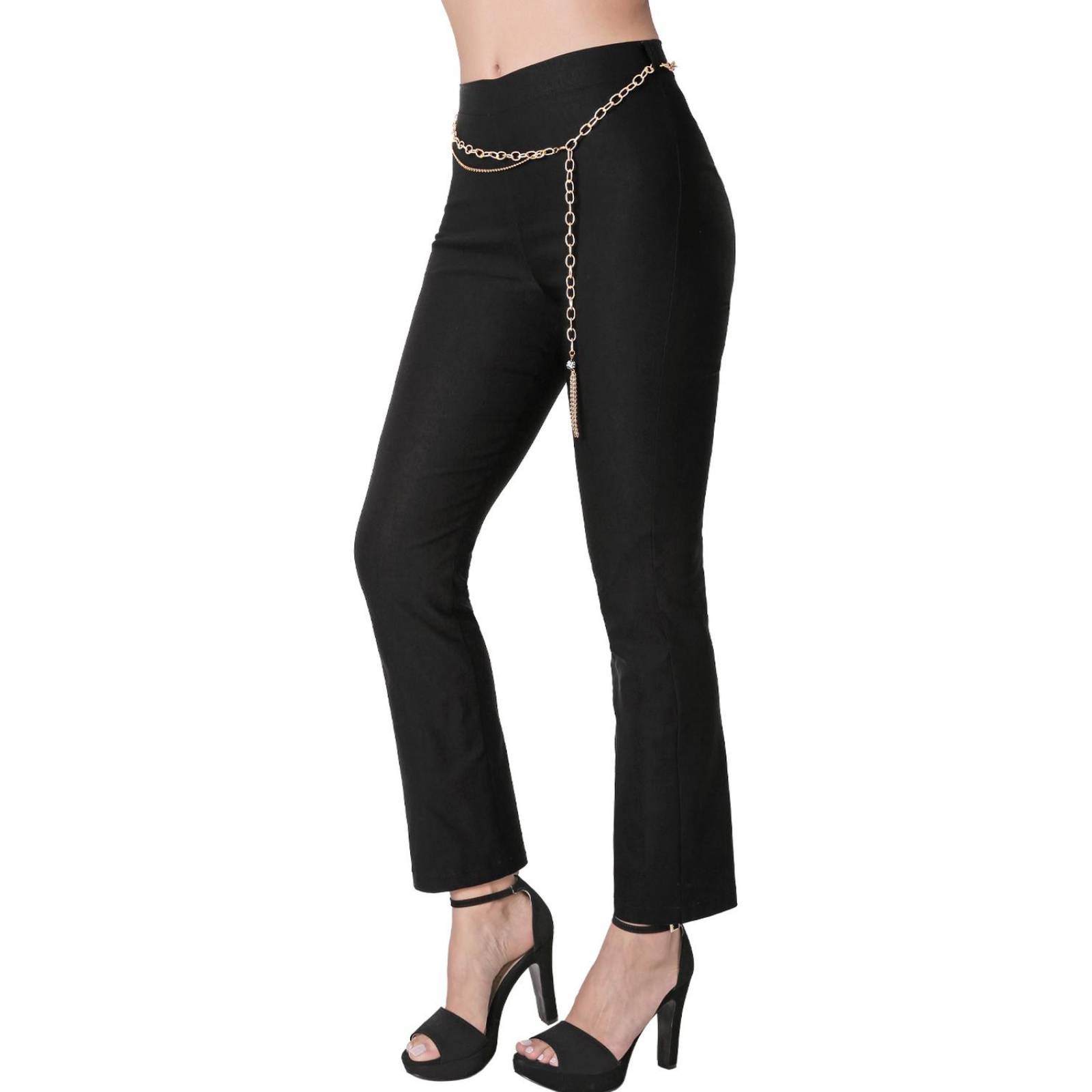 Pantalón Mujer Vestir Recto Negro Paloma 56404637 