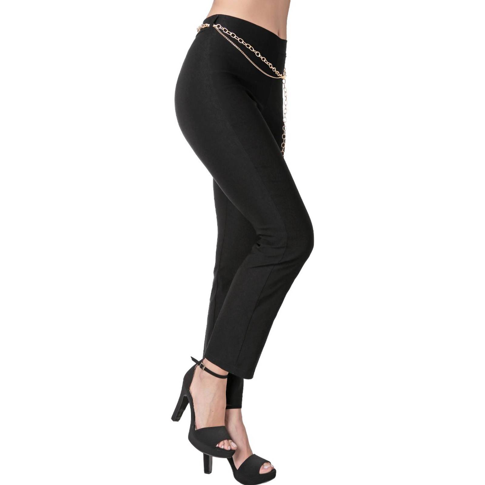 Pantalón Mujer Vestir Recto Negro Paloma 56404637 