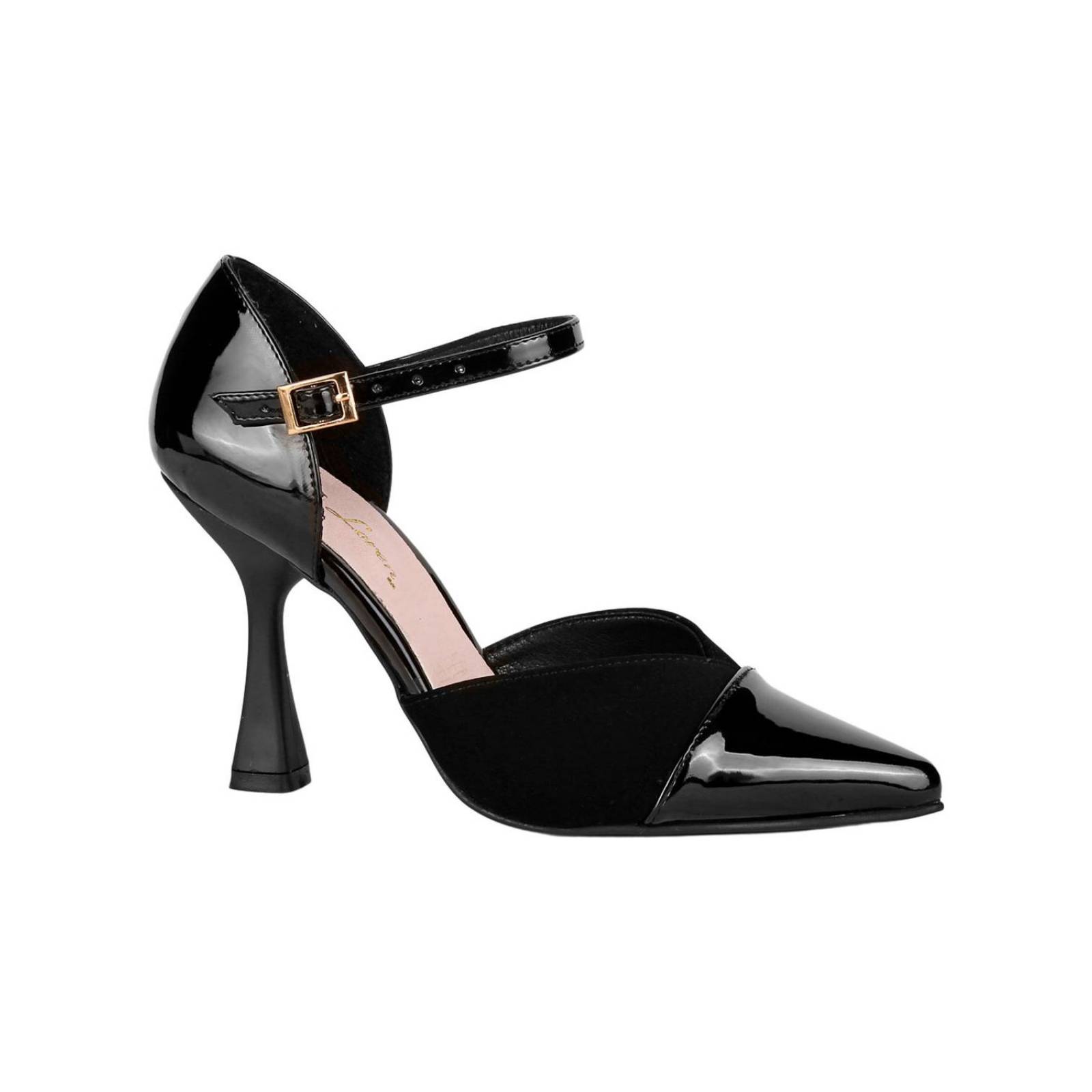 Zapatilla Mujer Tacón Negro Gina Loren 23803901 