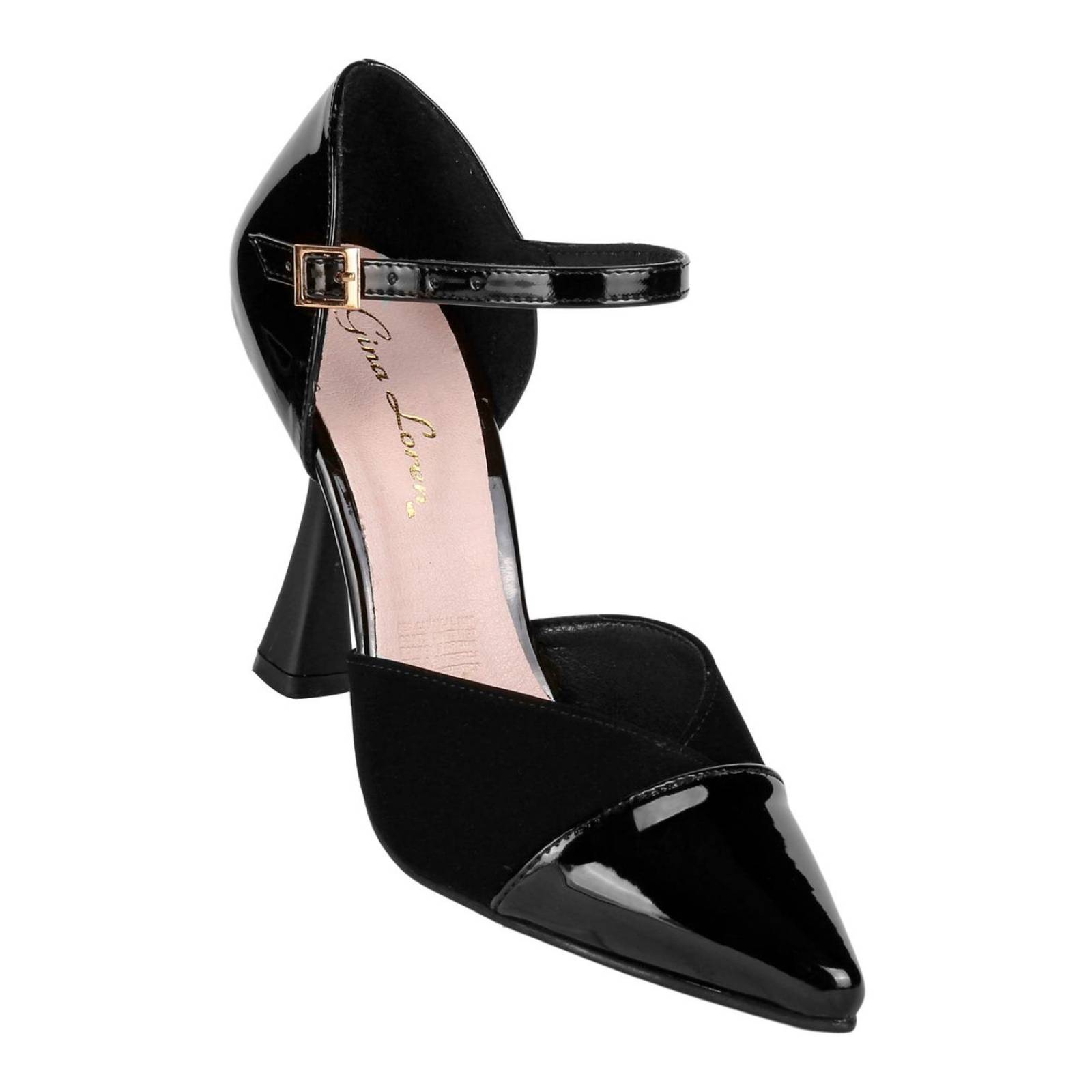 Zapatilla Mujer Tacón Negro Gina Loren 23803901 
