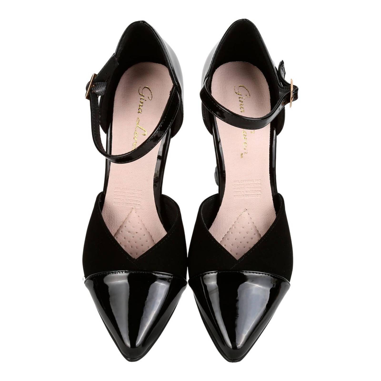 Zapatilla Mujer Tacón Negro Gina Loren 23803901 
