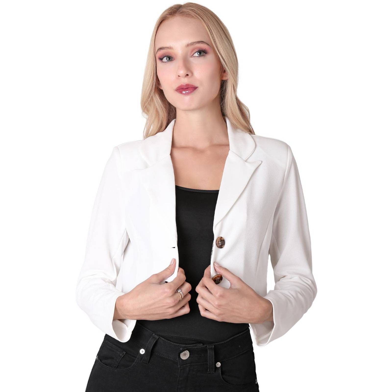 Saco Mujer Formal Blazer Crema Stfashion 64104853 