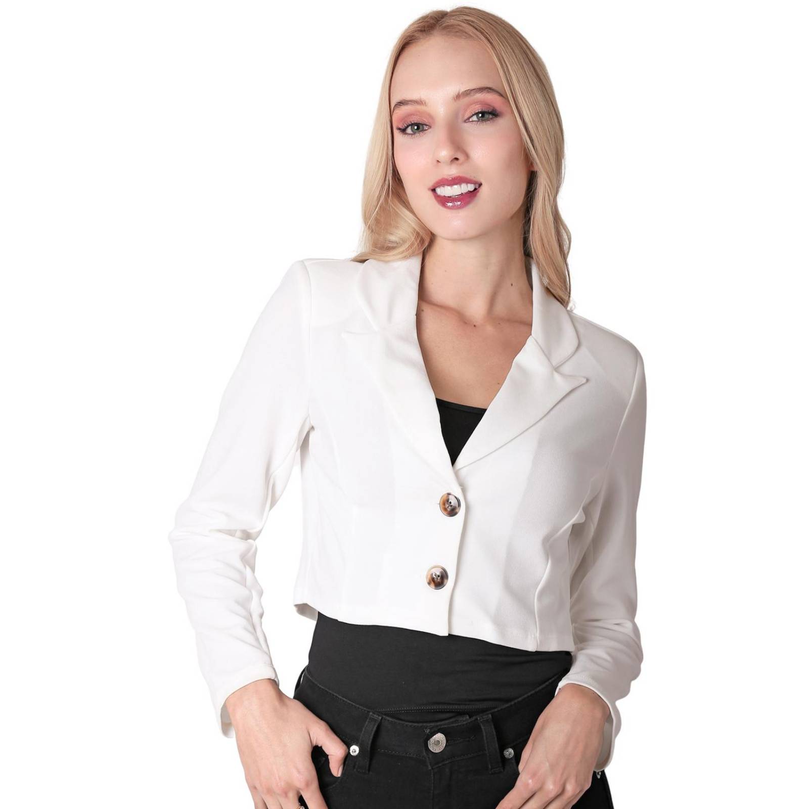 Saco Mujer Formal Blazer Crema Stfashion 64104853 