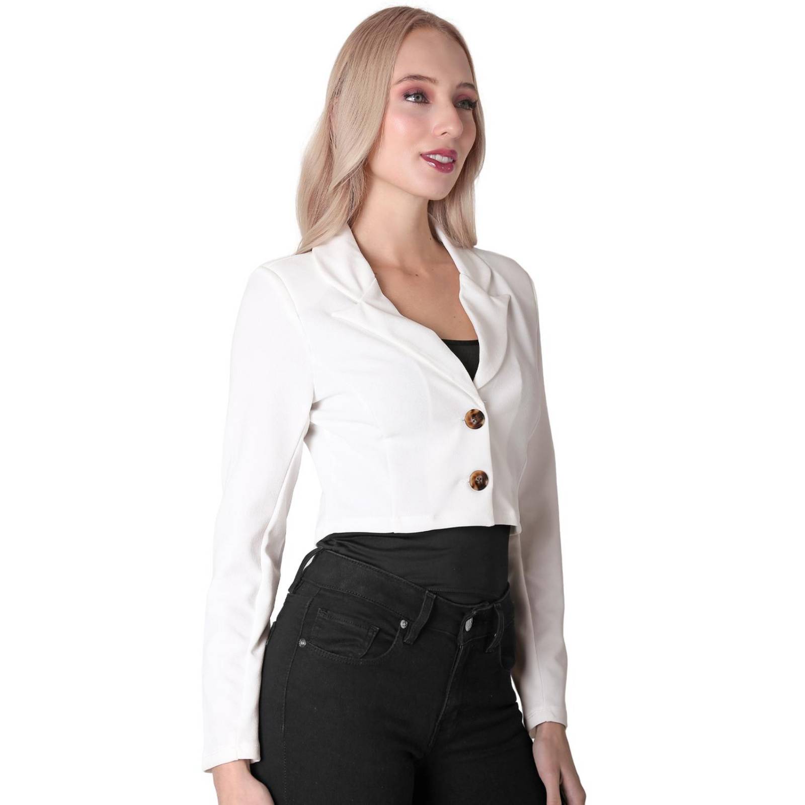 Saco Mujer Formal Blazer Crema Stfashion 64104853 