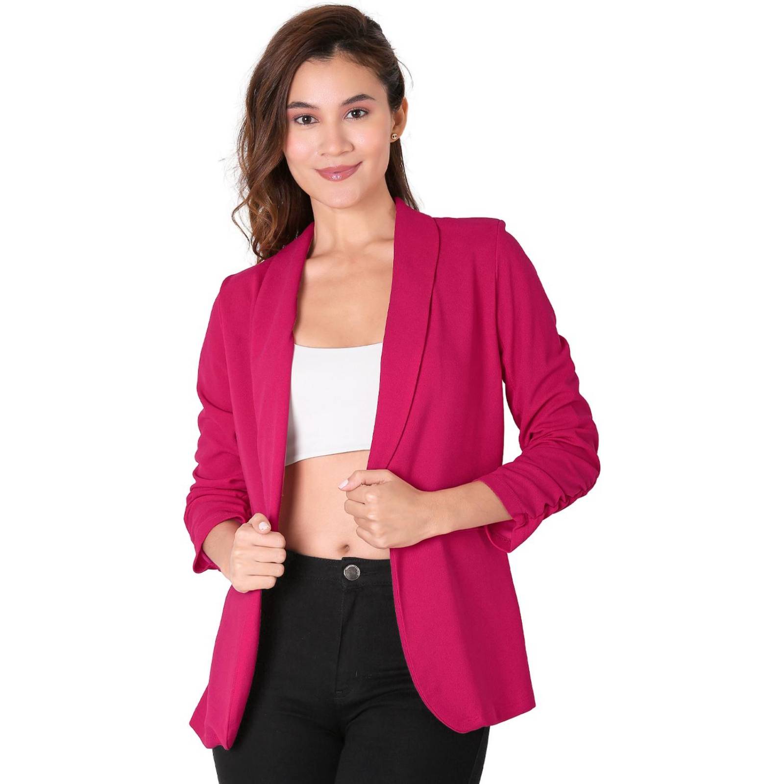 Saco Mujer Formal Blazer Rosa Stfashion 64104858 