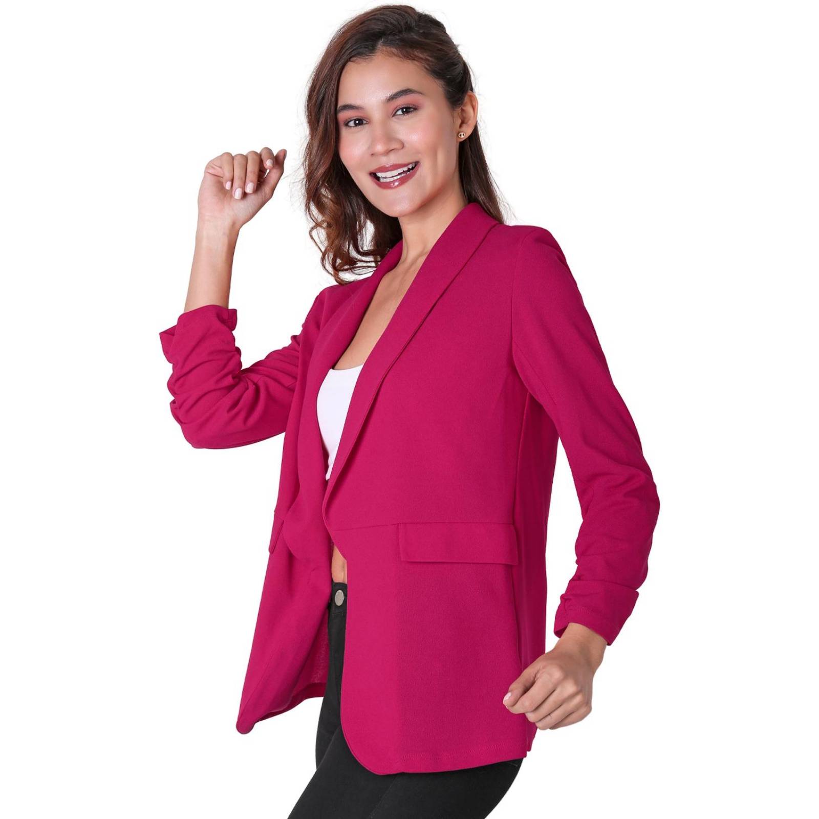 Saco Mujer Formal Blazer Rosa Stfashion 64104858 