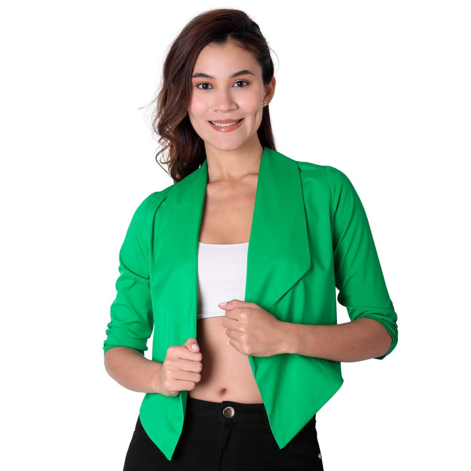Saco Mujer Formal Blazer Verde Stfashion 79304634 .