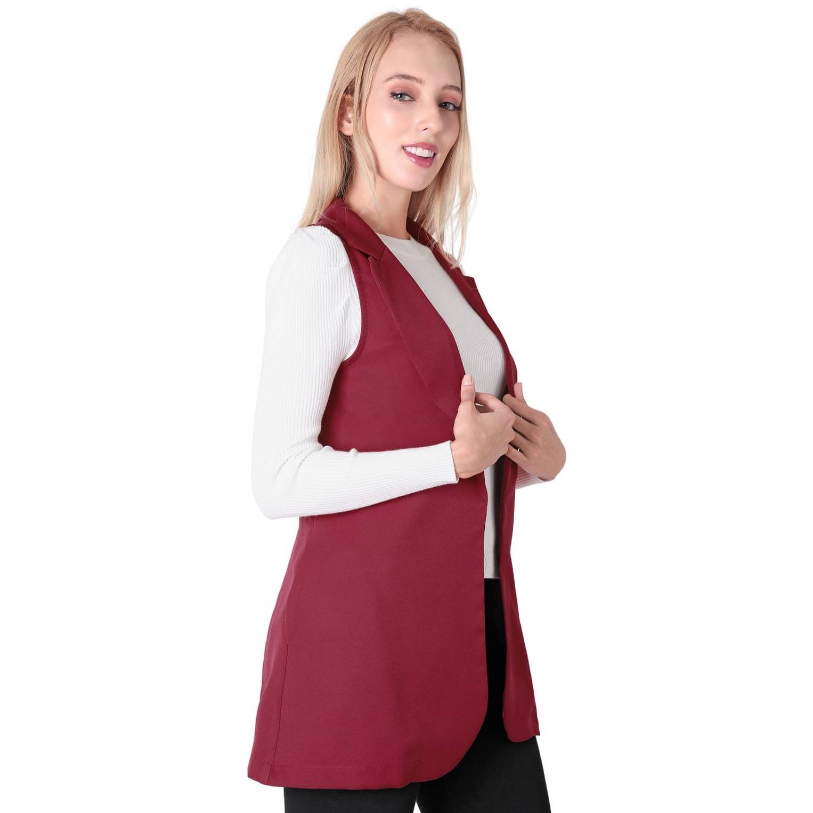 Chaleco Mujer Casual Rojo Stfashion 79304638 .