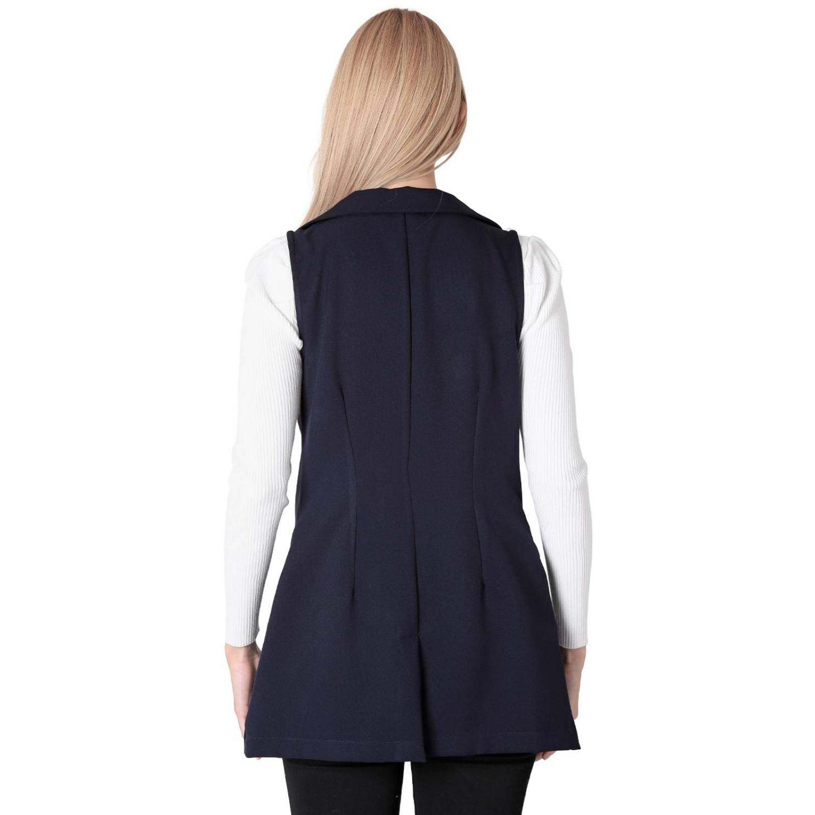 Chaleco Mujer Casual Azul Stfashion 79304637 .