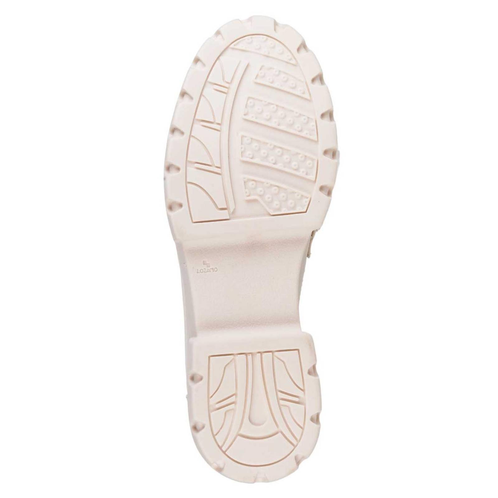 Zapato Mujer Mocasín Casual Tacón Crema Gina Loren 23803902 