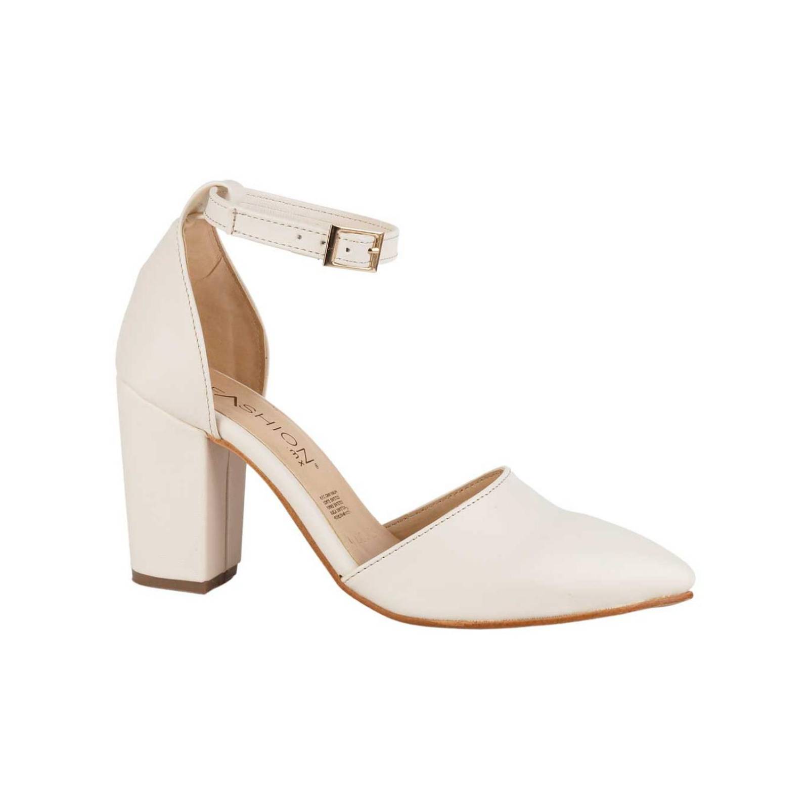 Zapatilla Mujer Tacón Crema Stfashion 24103900 