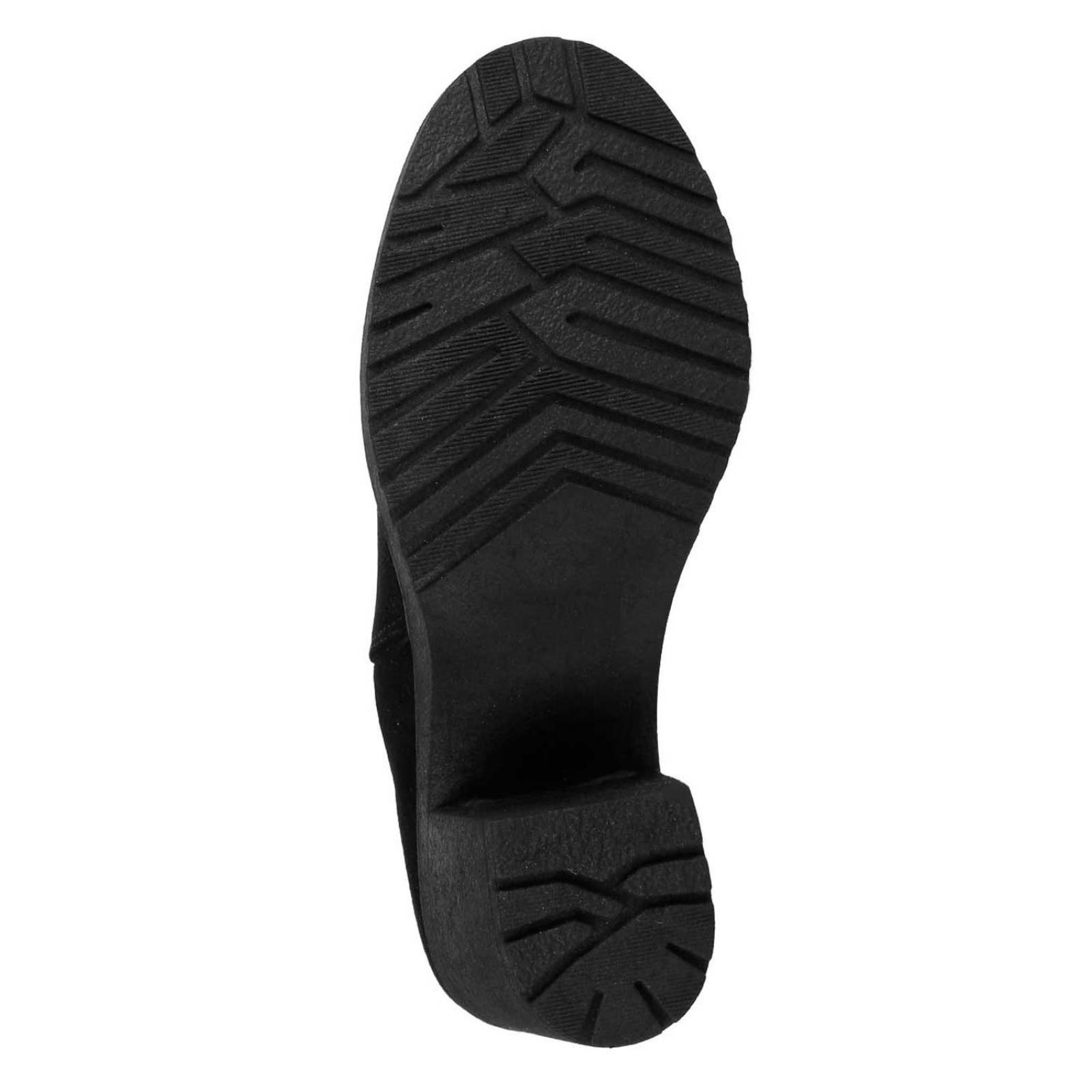 Botín Mujer Casual Tacón Negro Stfashion 06203906 