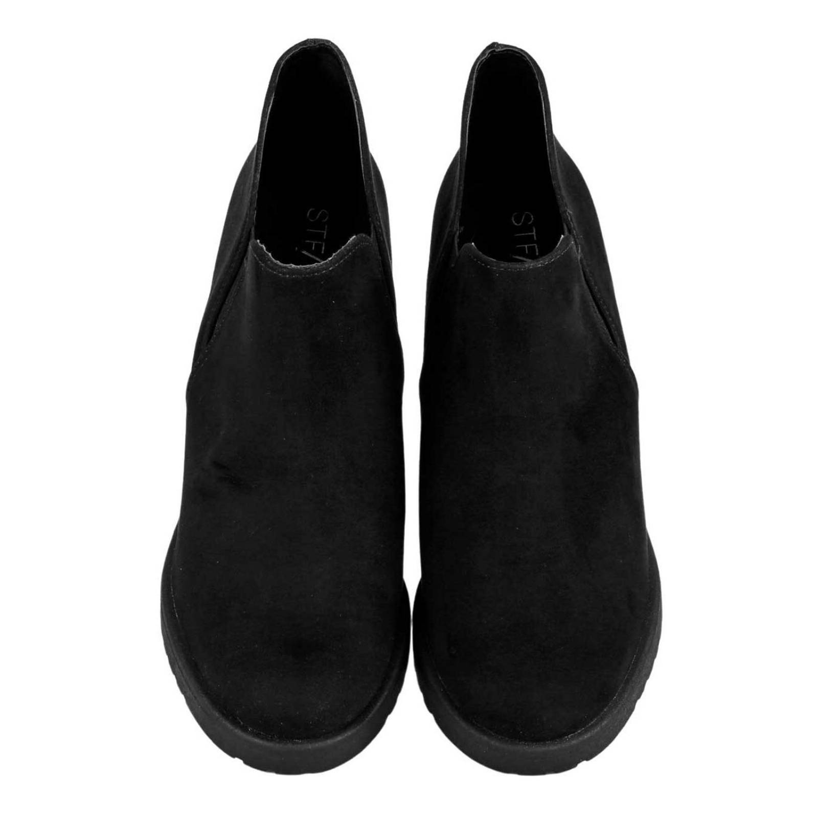 Botín Mujer Casual Tacón Negro Stfashion 06203906 