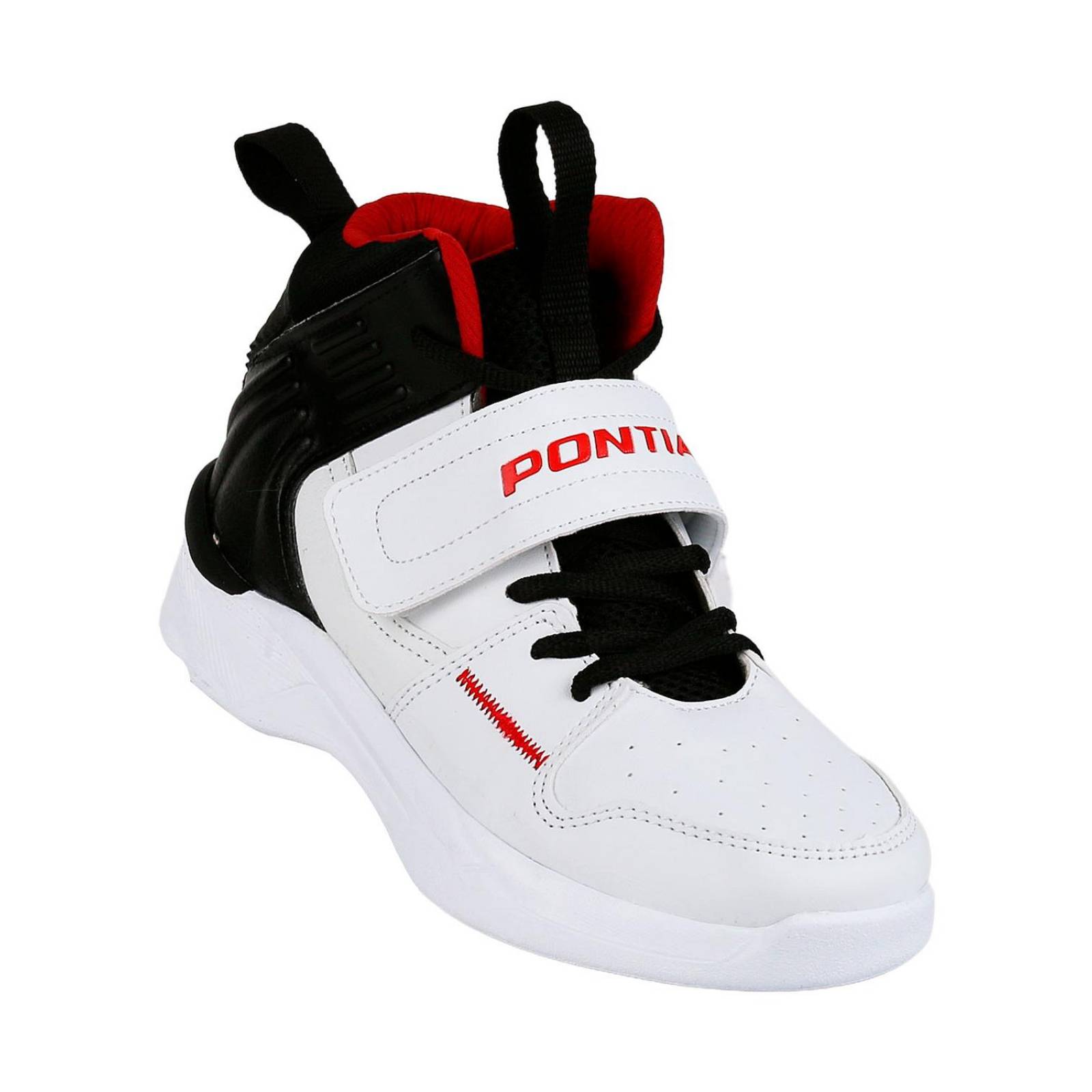 Tenis Deportivo Niño Blanco Tacto Piel Pontiac 00203904 