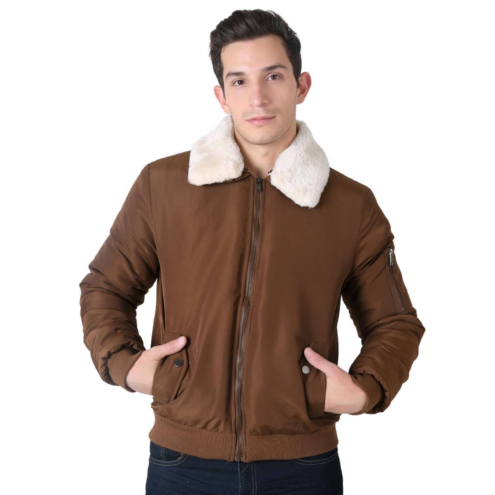 Chamarra Moda Hombre Café Giovanni Gali 50704916 