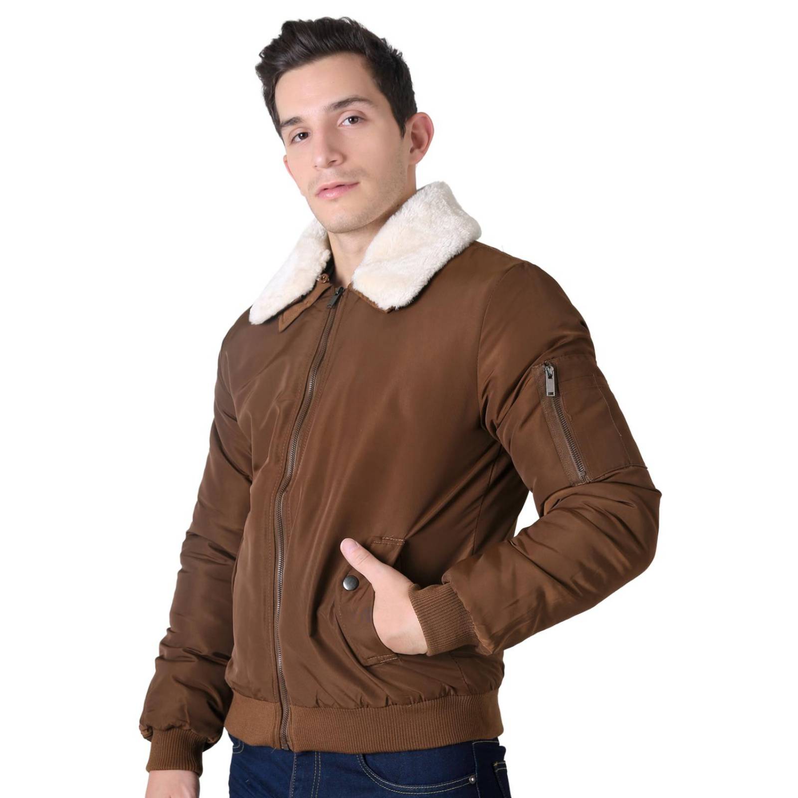 Chamarra Moda Hombre Café Giovanni Gali 50704916 