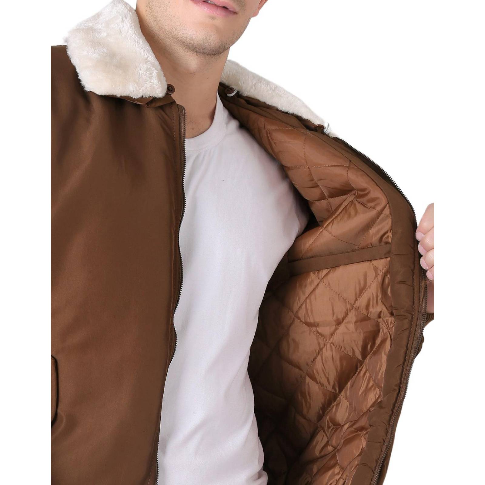 Chamarra Moda Hombre Café Giovanni Gali 50704916 