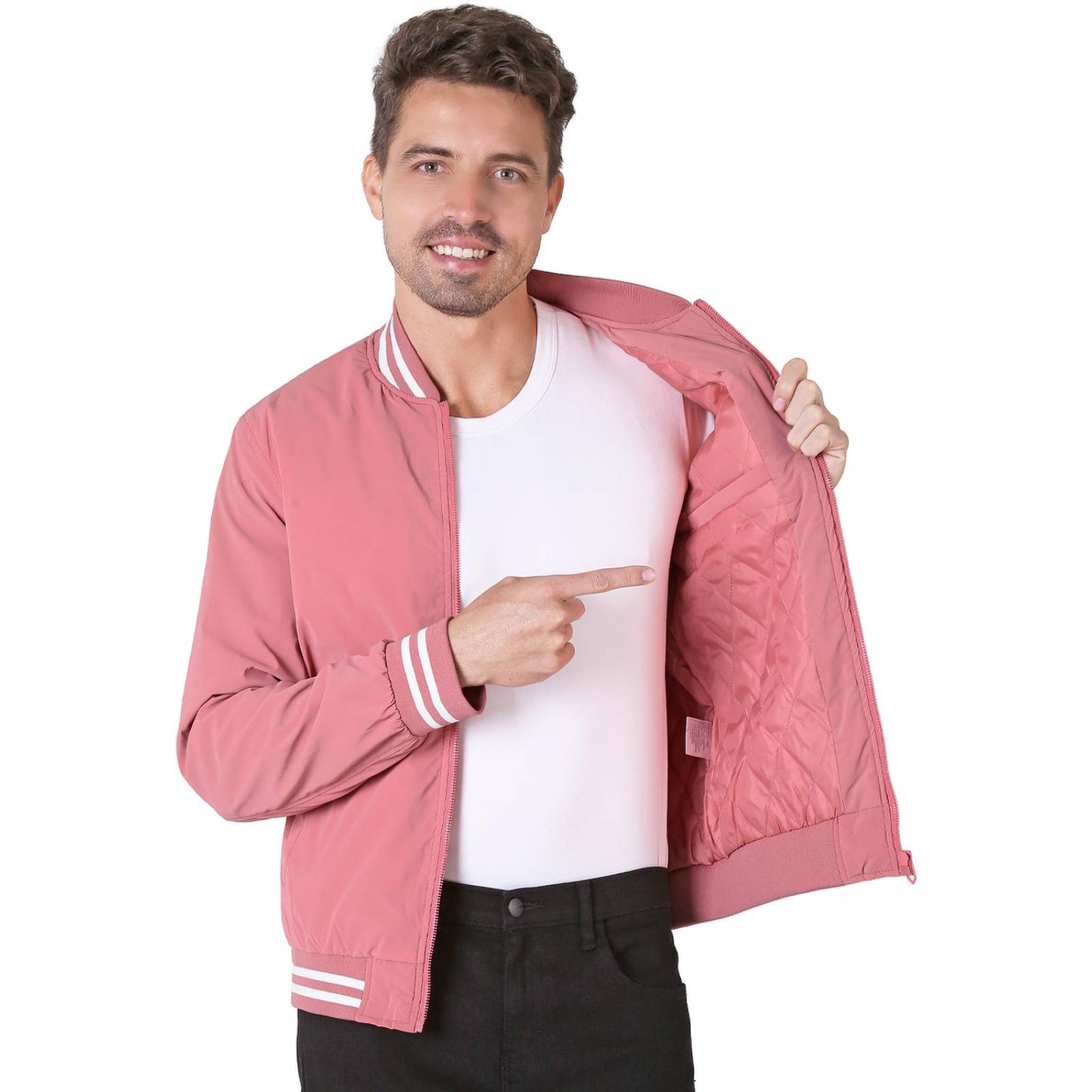 Chamarra Hombre Rosa Roosevelt 50104804 