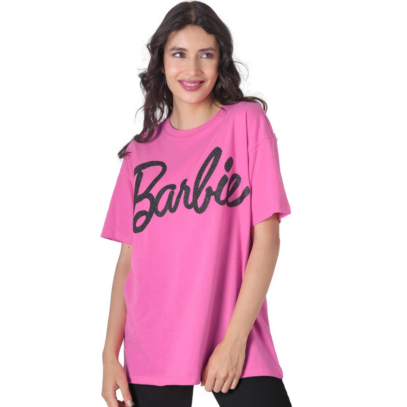 Playera Mujer Moda Camiseta Rosa Barbie 58204811 .