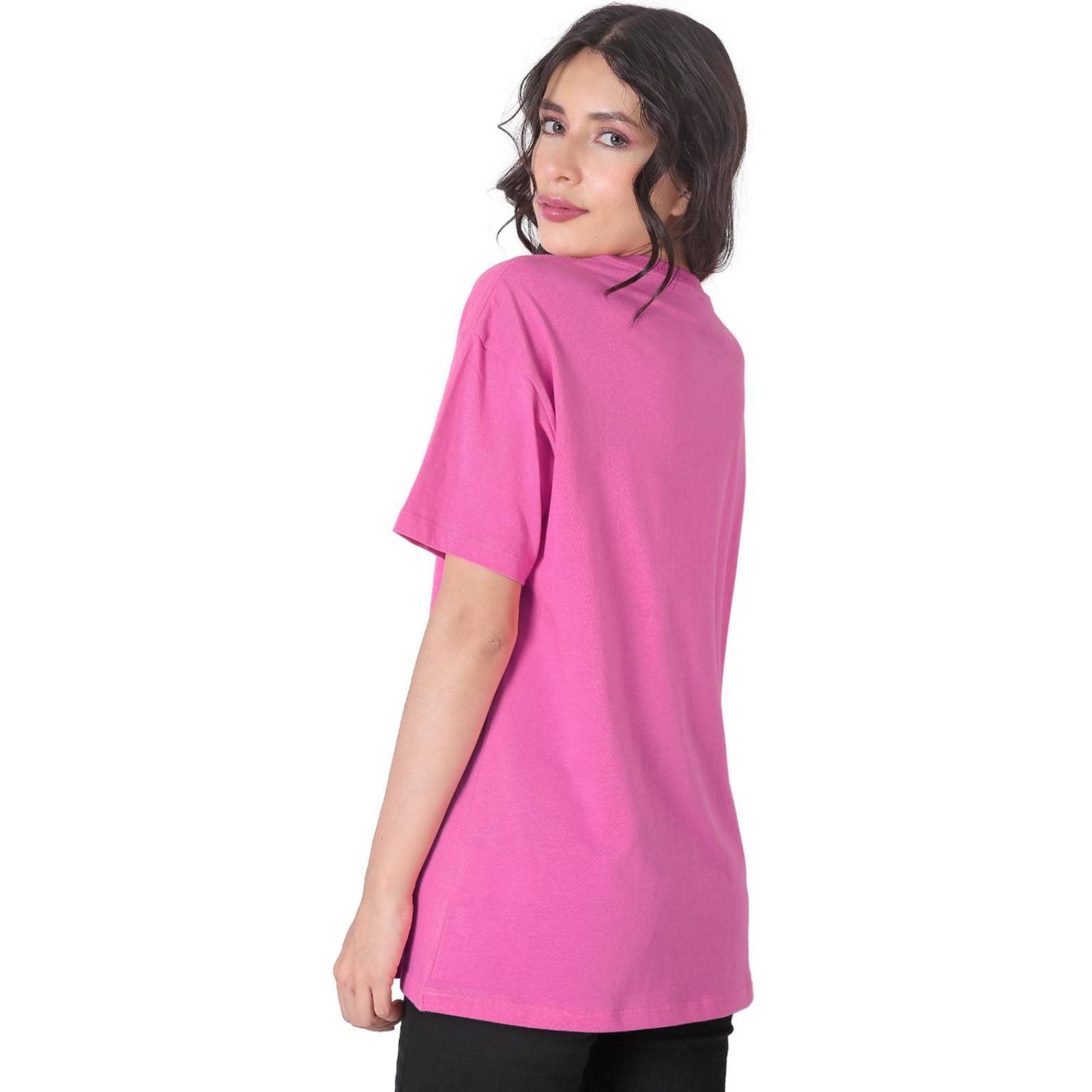 Playera Mujer Moda Camiseta Rosa Barbie 58204811 .