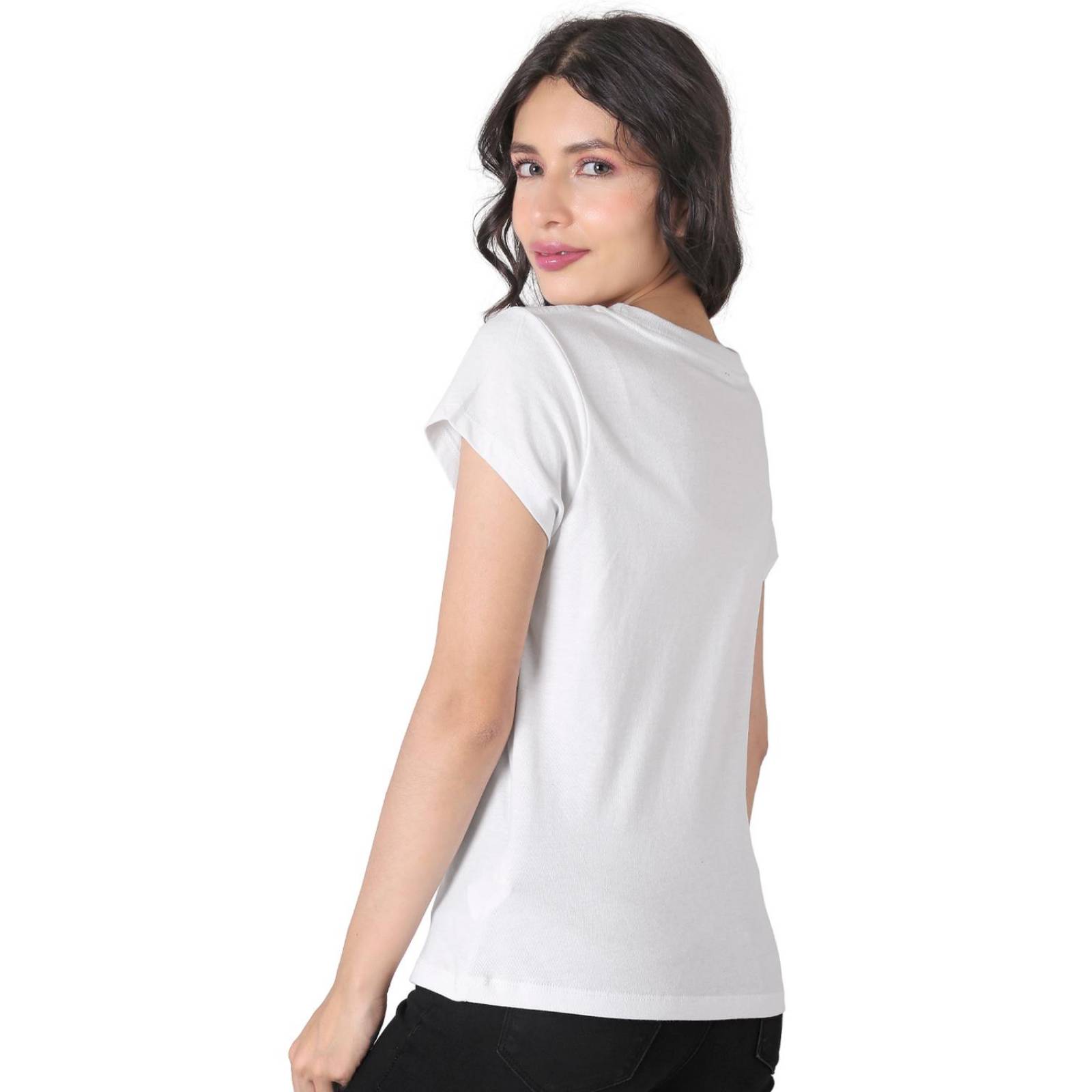 Playera Mujer Moda Camiseta Blanco Peanuts 58204814 