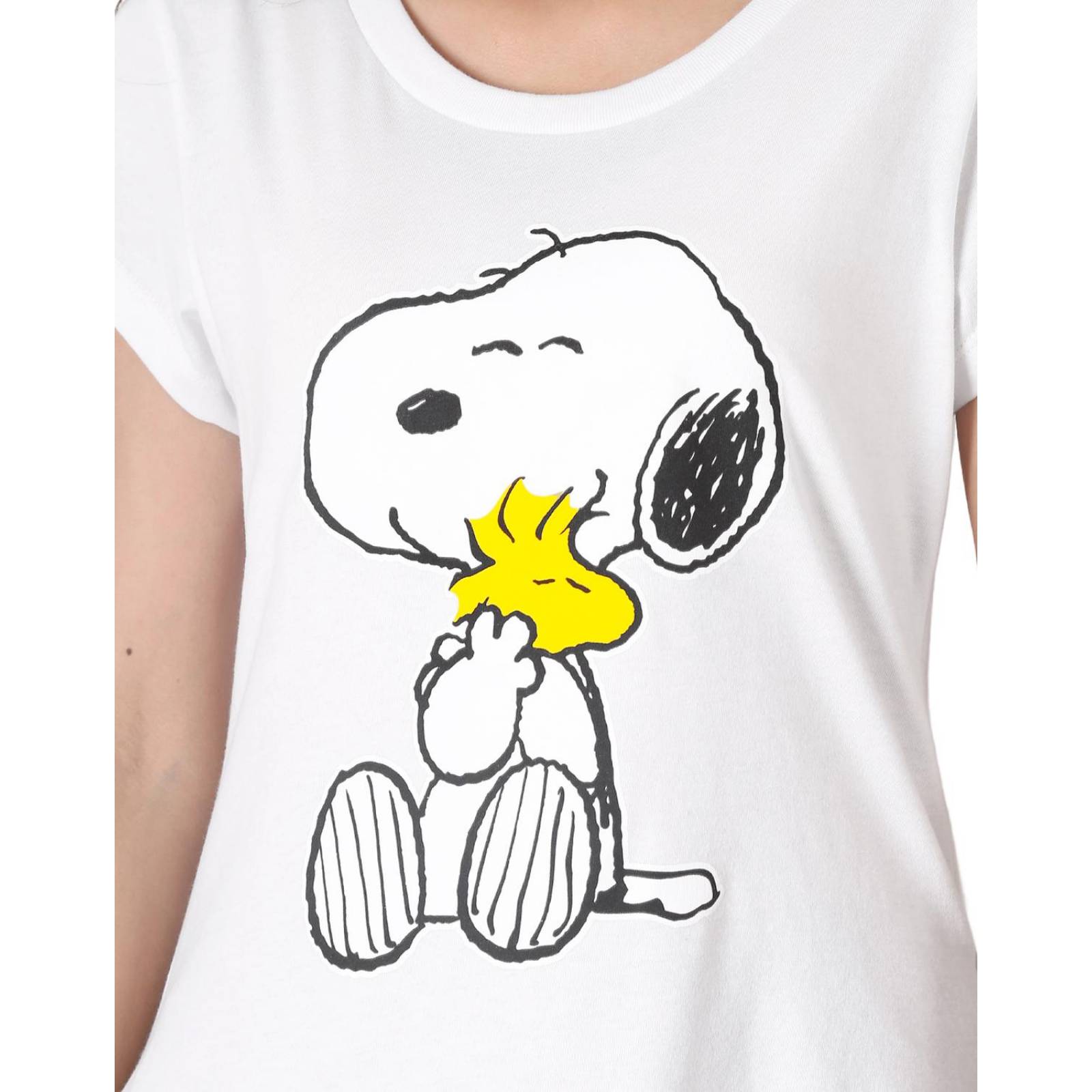 Playera Mujer Moda Camiseta Blanco Peanuts 58204814 