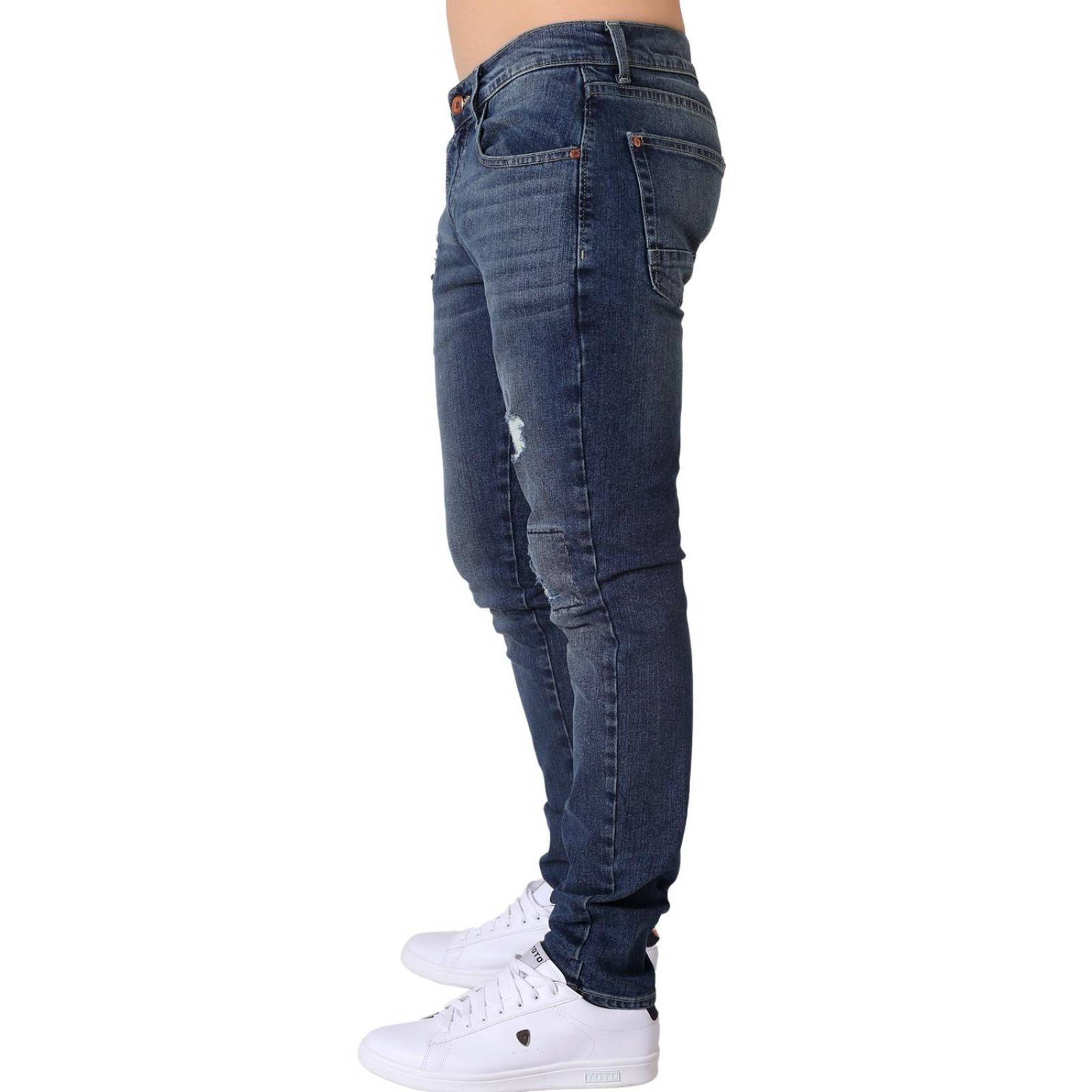 Jeans Hombre Moda Slim Azul Oggi 59104814 