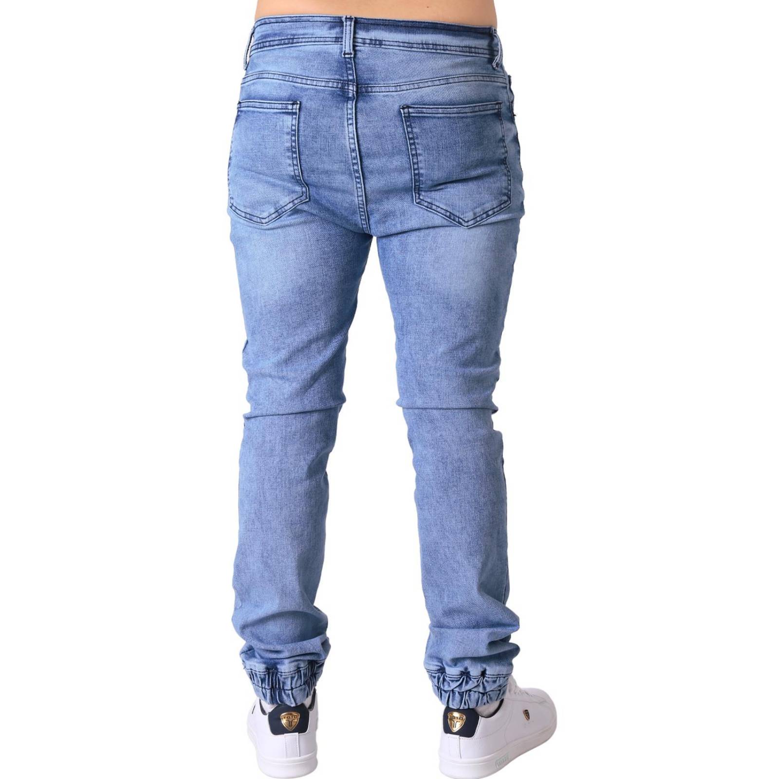Jeans Hombre Moda Jogger Azul Stfashion 63104800 .