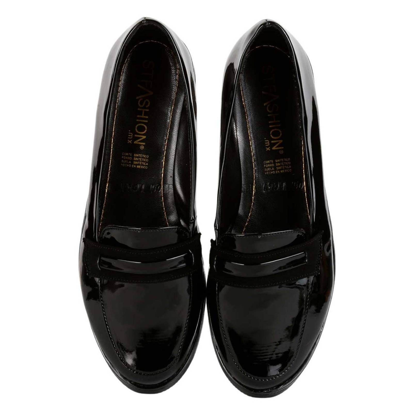 Zapato Mujer Mocasín Vestir Negro Stfashion 00303909 