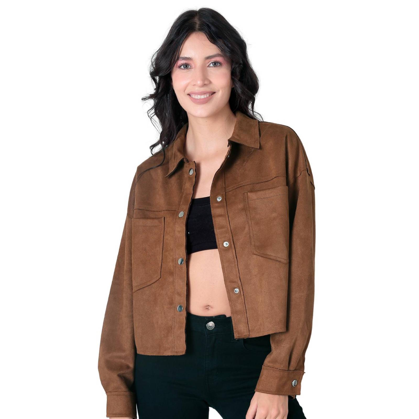 Chamarra Mujer Café Stfashion 54404830 .