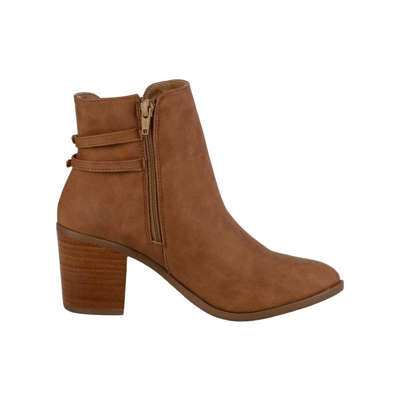 Botin Casual Mujer Café Tacto Piel Capa De Ozono 06003920 