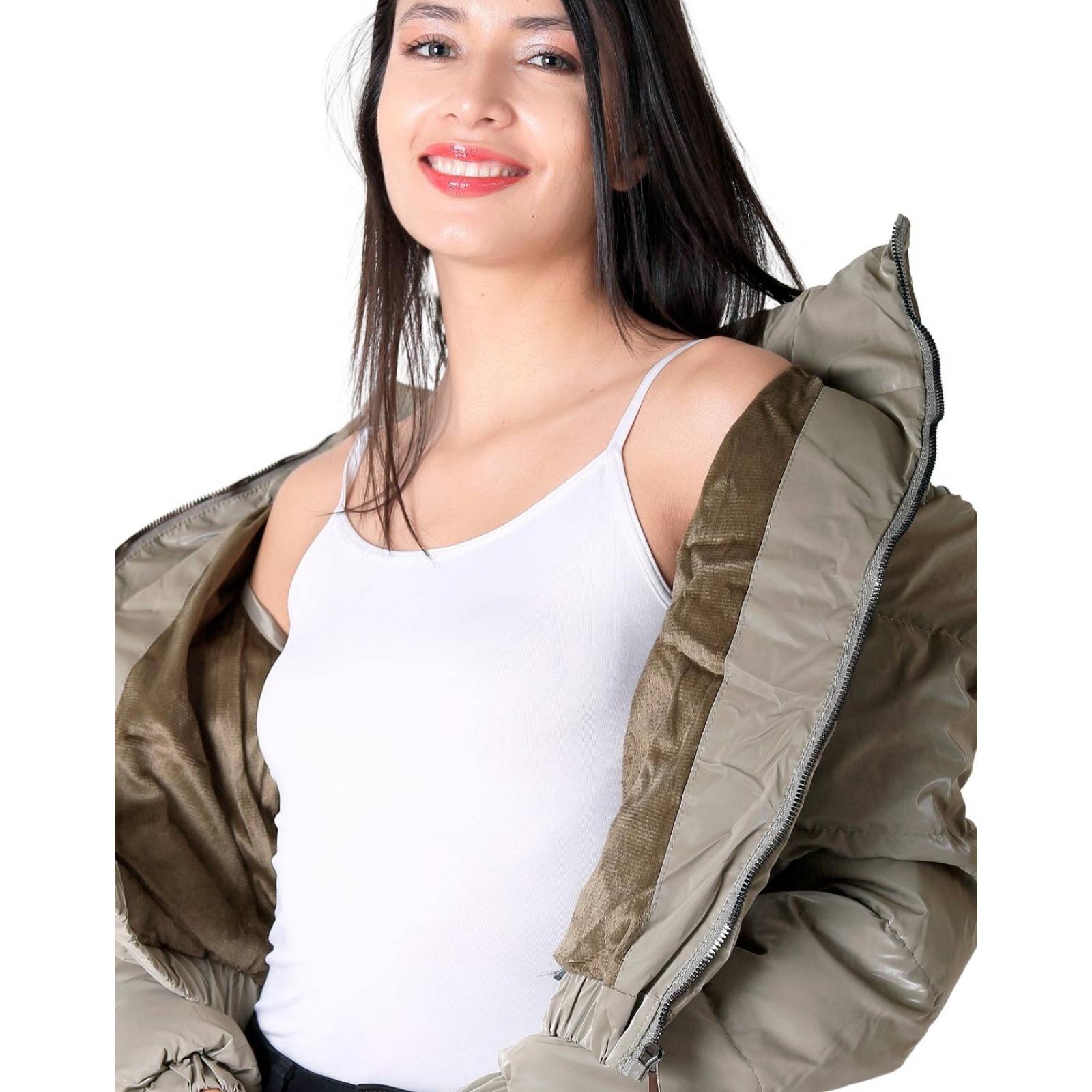 Chamarra Mujer Verde Roosevelt 50104859 