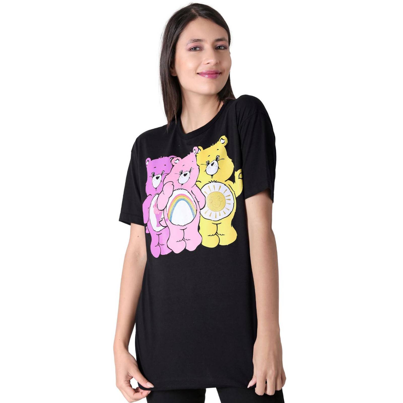 Playera Moda Camiseta Mujer Negro Ositos Cariñositos 58204859 