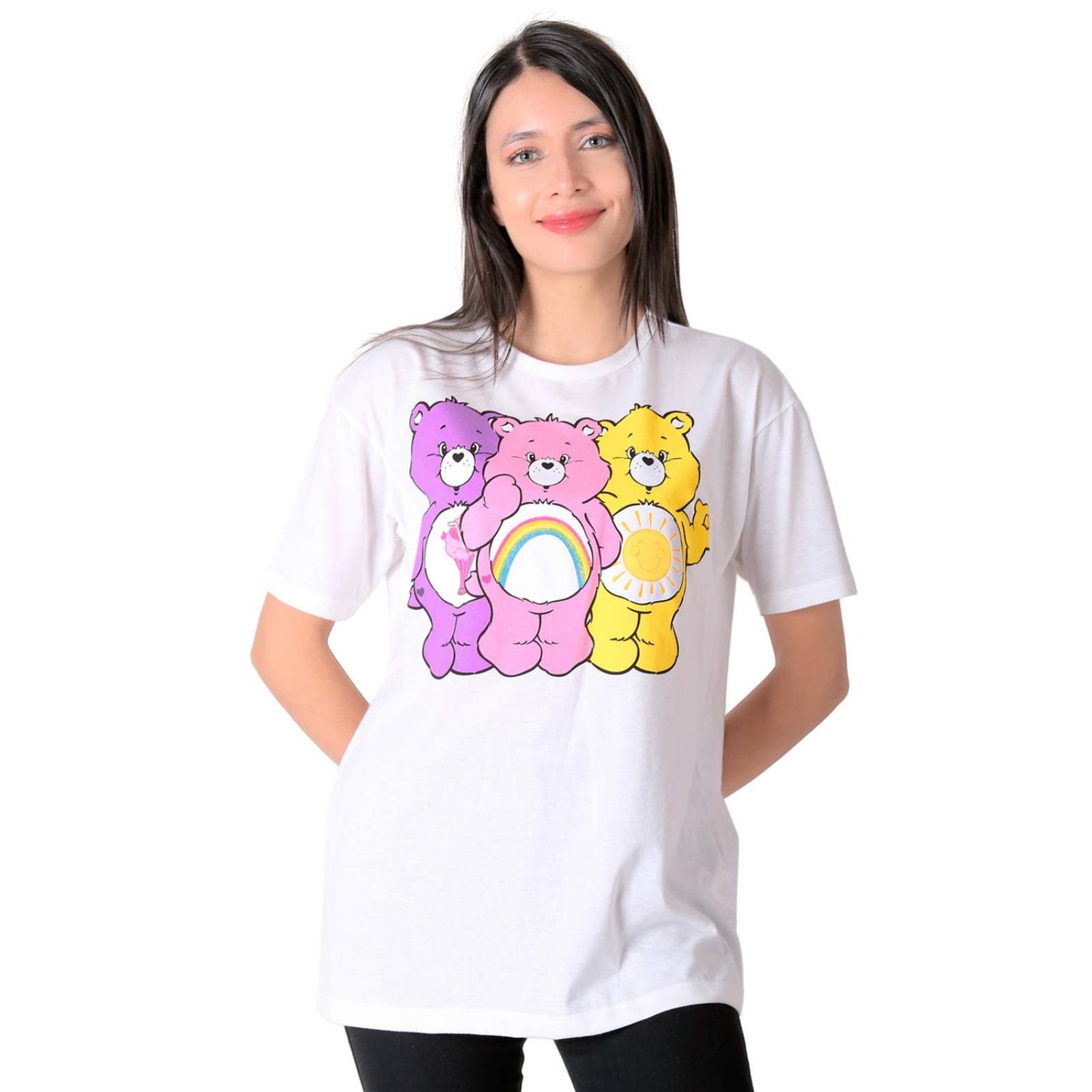 Playera Moda Camiseta Mujer Crema Ositos Cariñositos 58204858 