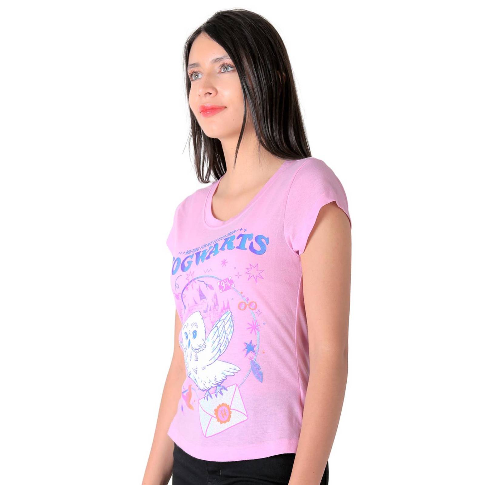Playera Mujer Moda Camiseta Rosa Harry Potter 58204851 