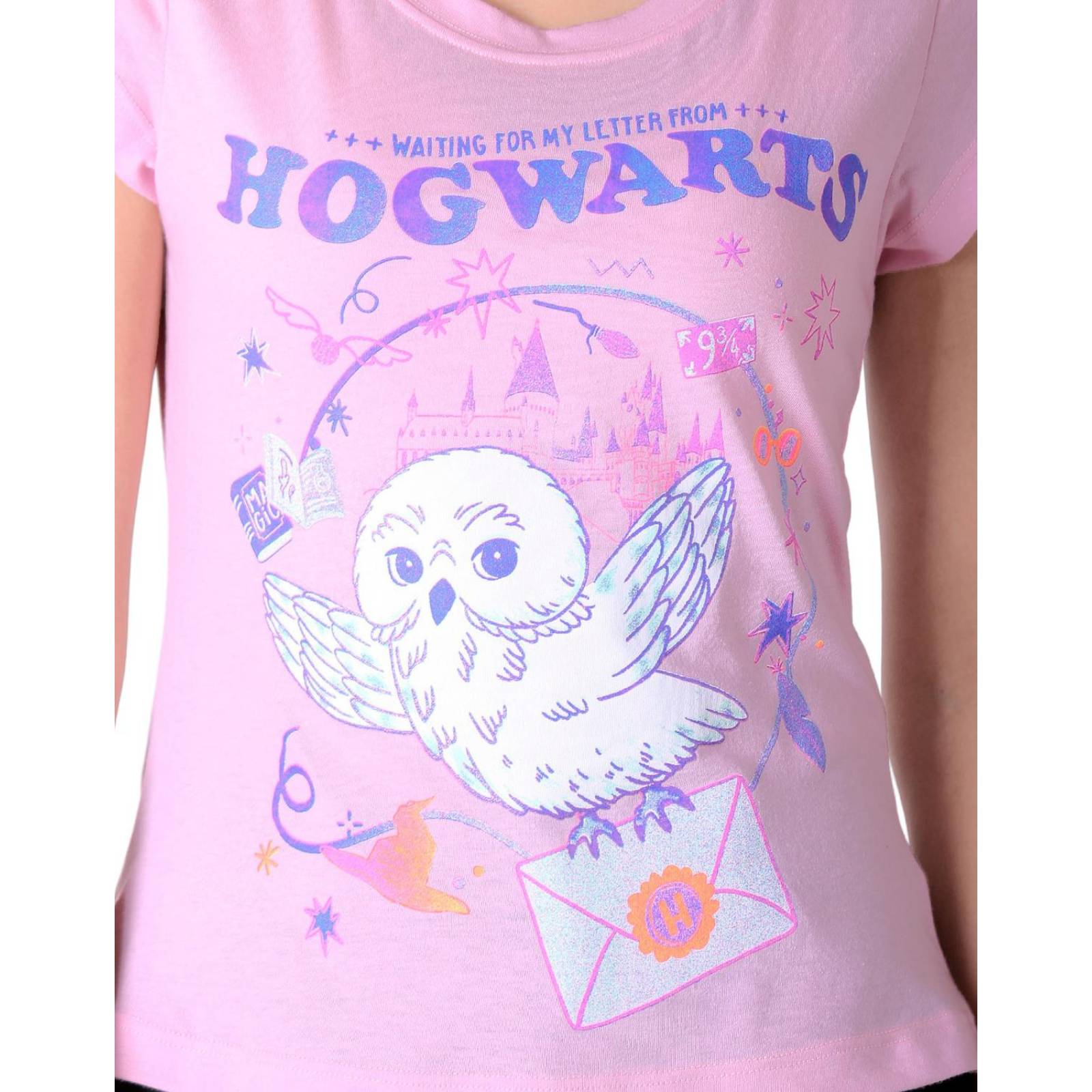 Playera Mujer Moda Camiseta Rosa Harry Potter 58204851 