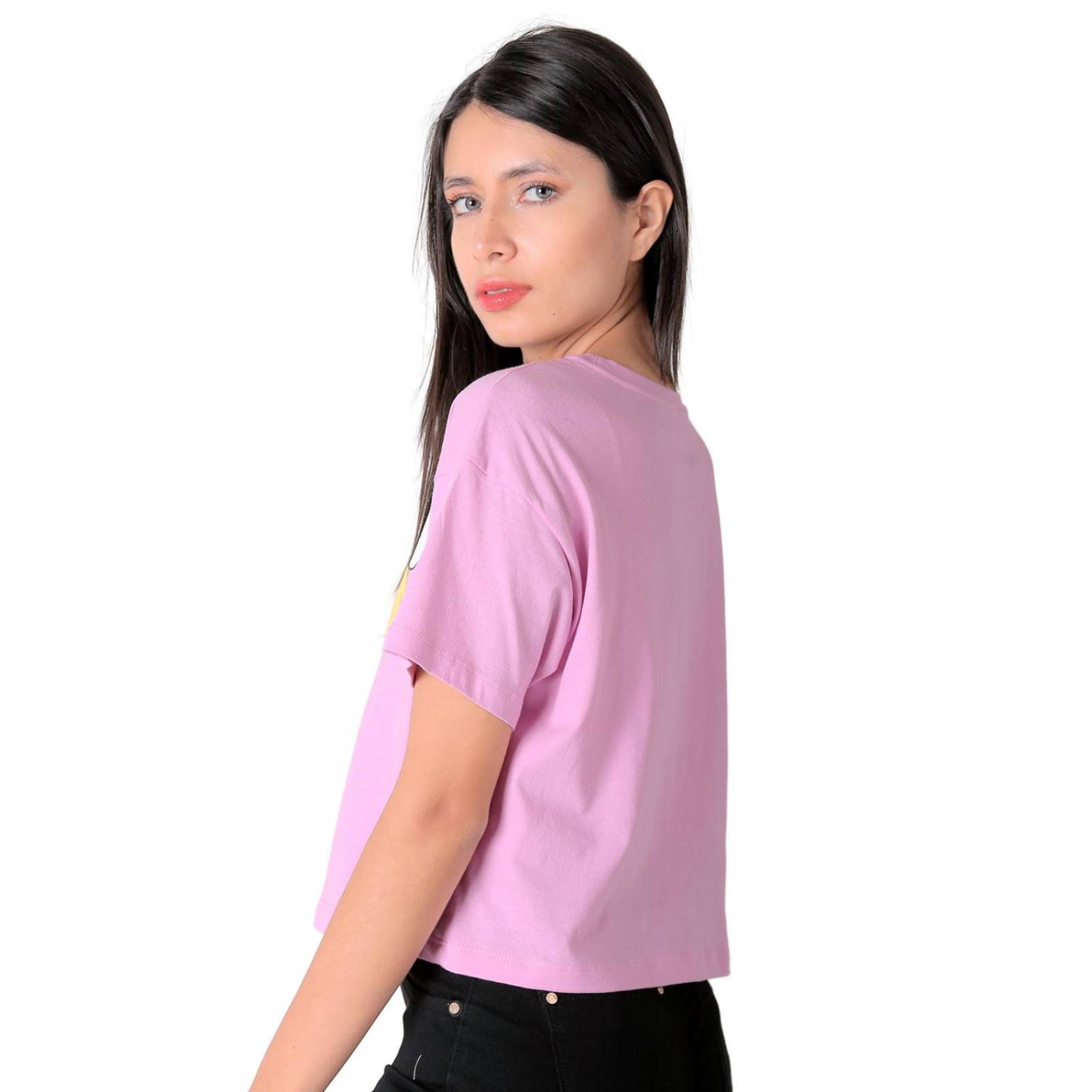 Playera Mujer Moda Top Lila Nickelodeon 58204861 .